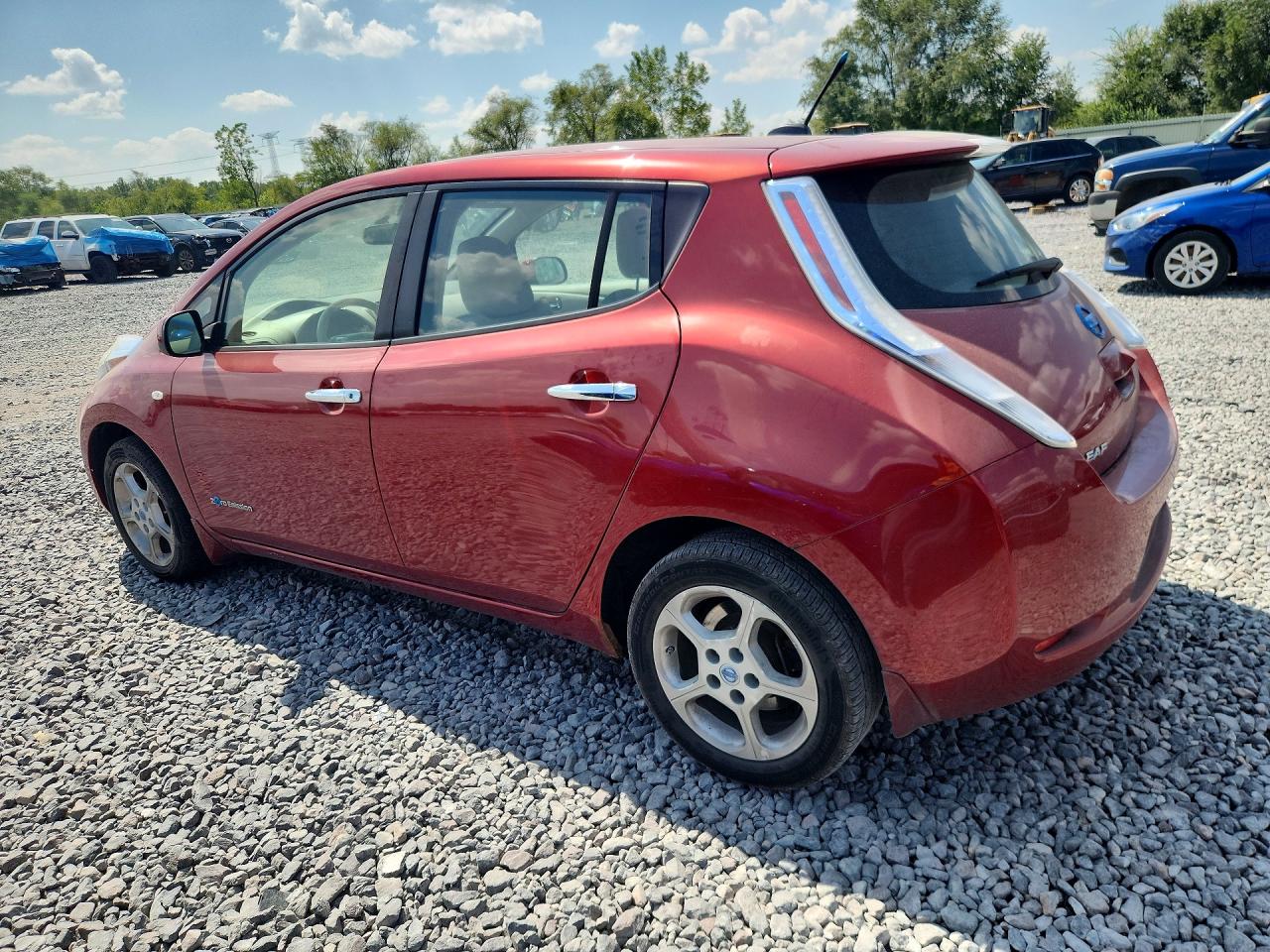 2012 Nissan Leaf Sv Red vin: JN1AZ0CP1CT023781