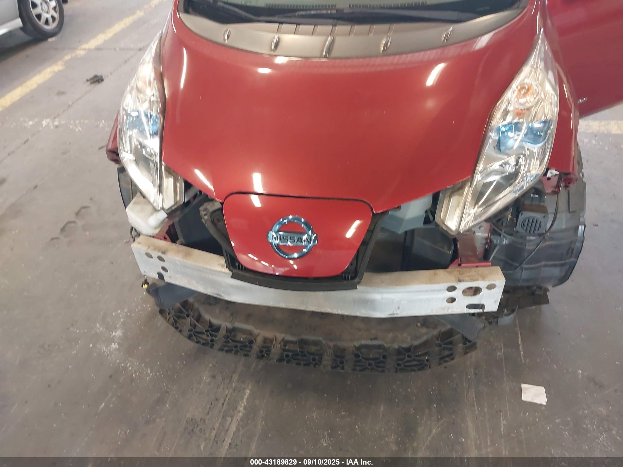 2012 Nissan Leaf Sl Красный vin: JN1AZ0CP1CT027233
