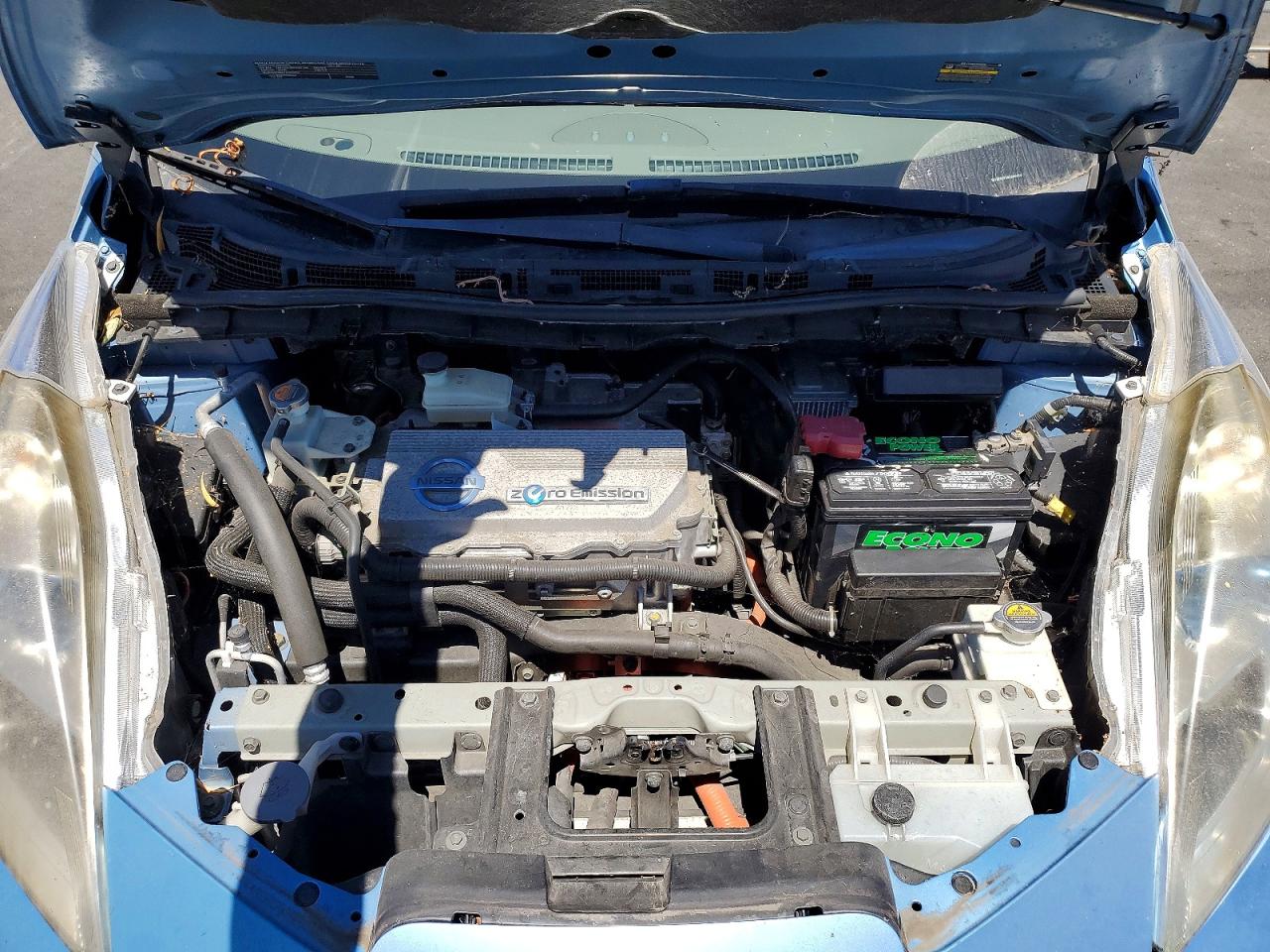 2011 Nissan Leaf Sv Blue vin: JN1AZ0CP2BT002016