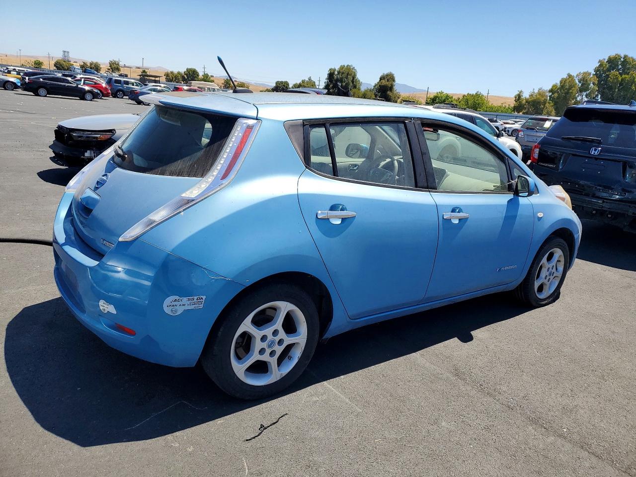 2011 Nissan Leaf Sv Blue vin: JN1AZ0CP2BT002016