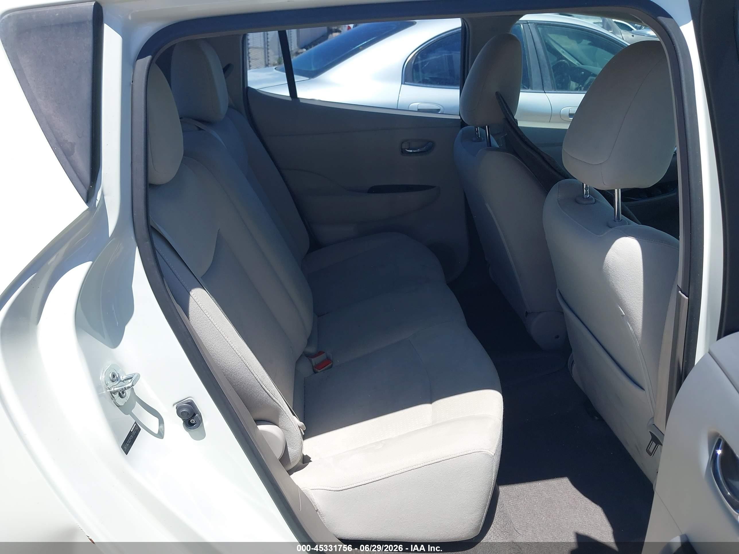 2011 Nissan Leaf Sl Cream vin: JN1AZ0CP2BT002162