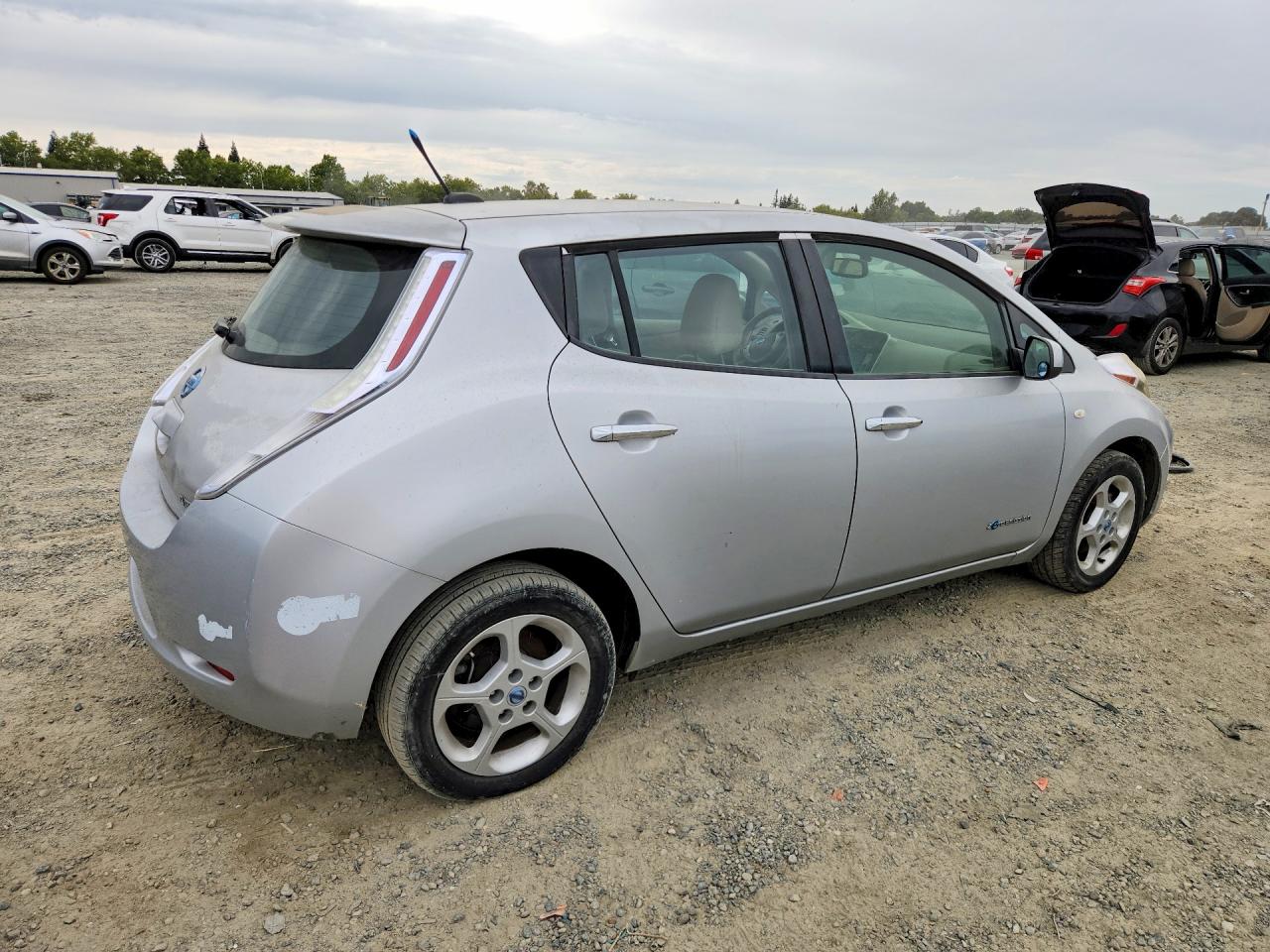 2011 Nissan Leaf Sv Silver vin: JN1AZ0CP2BT006759