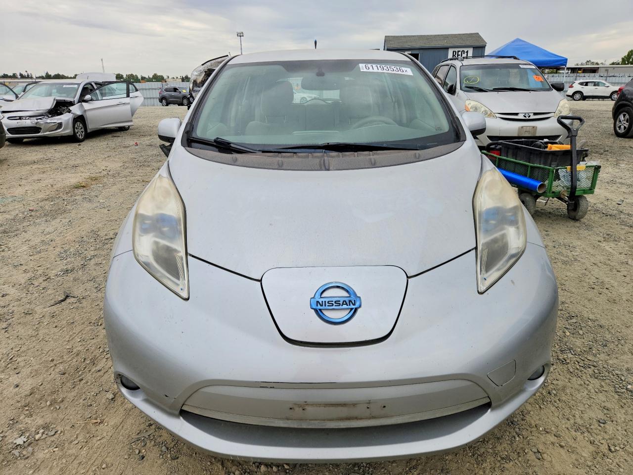 2011 Nissan Leaf Sv Silver vin: JN1AZ0CP2BT006759
