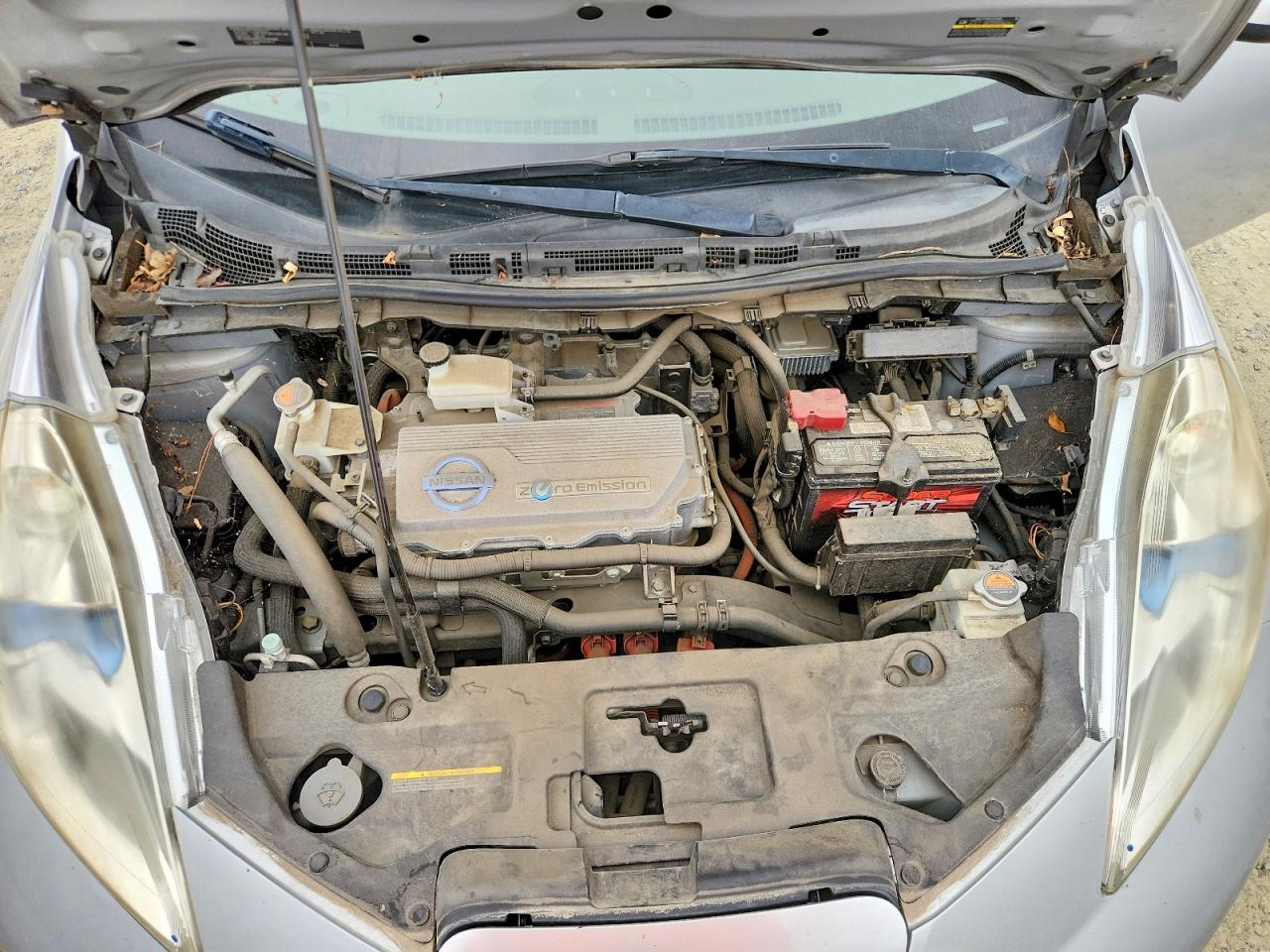 2011 Nissan Leaf Sv Silver vin: JN1AZ0CP2BT006759