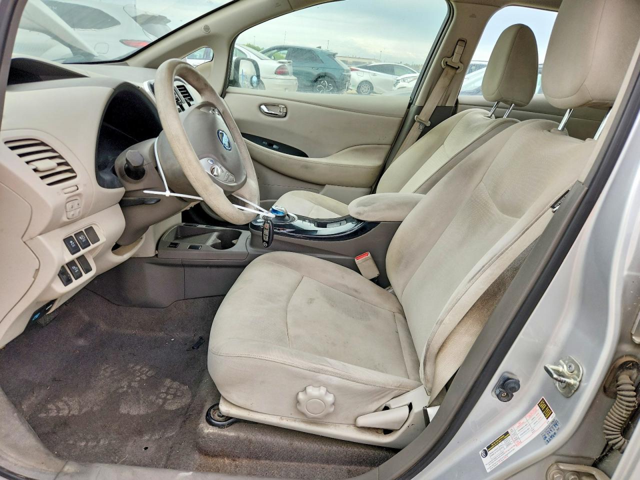 2011 Nissan Leaf Sv Silver vin: JN1AZ0CP2BT006759