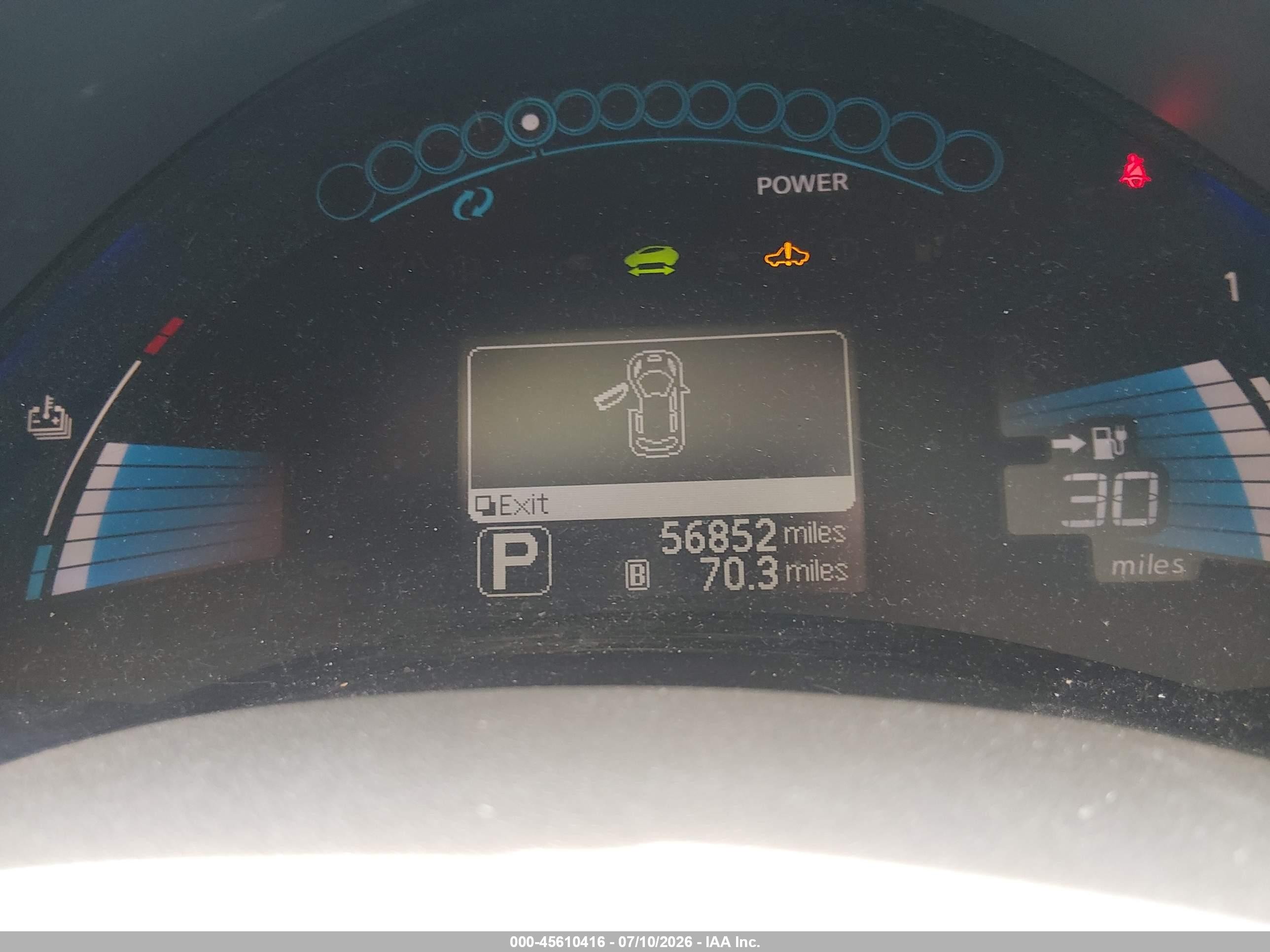 2012 Nissan Leaf Sl Black vin: JN1AZ0CP2CT018475