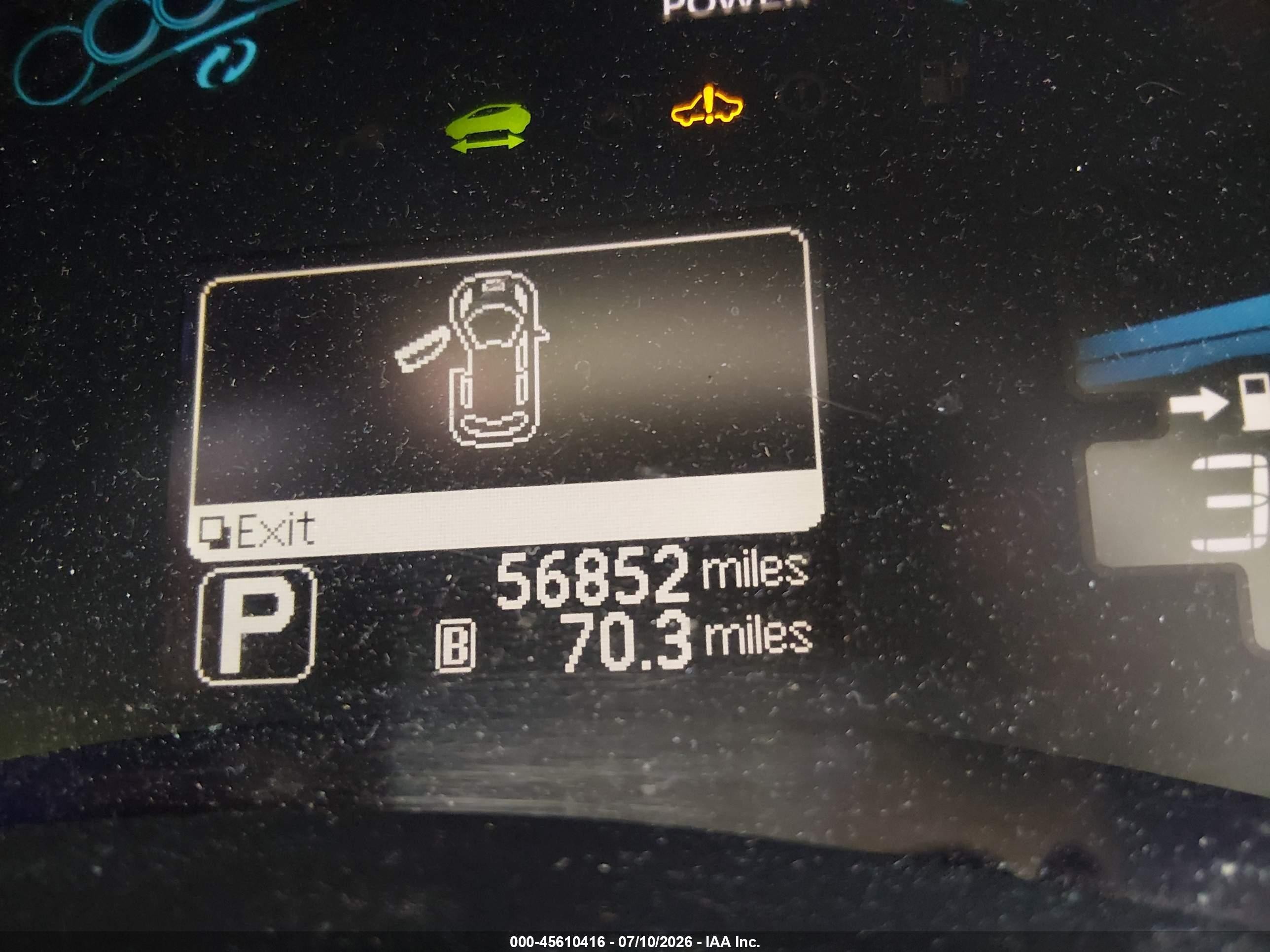 2012 Nissan Leaf Sl Black vin: JN1AZ0CP2CT018475