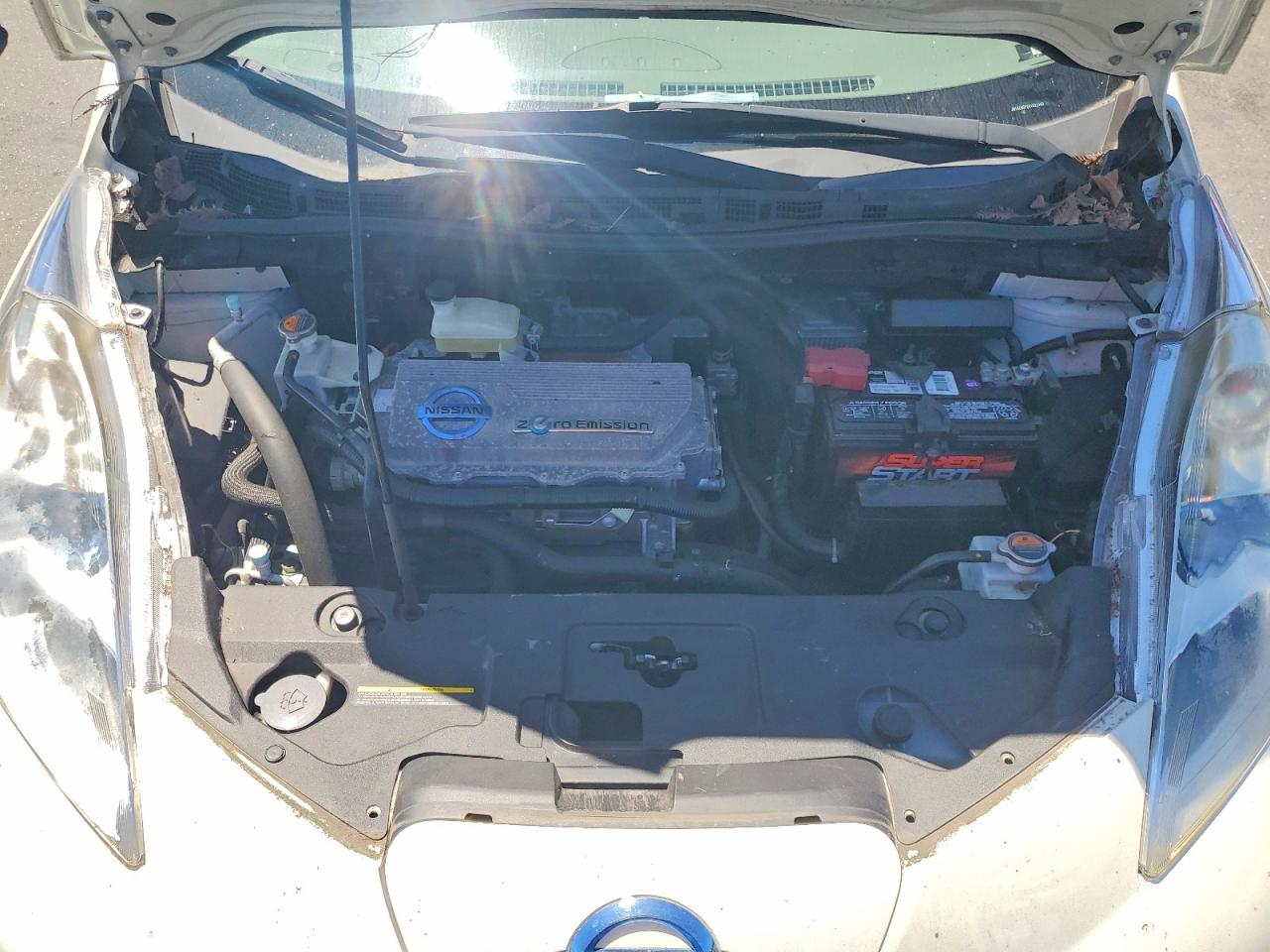 2012 Nissan Leaf Sv White vin: JN1AZ0CP2CT021540