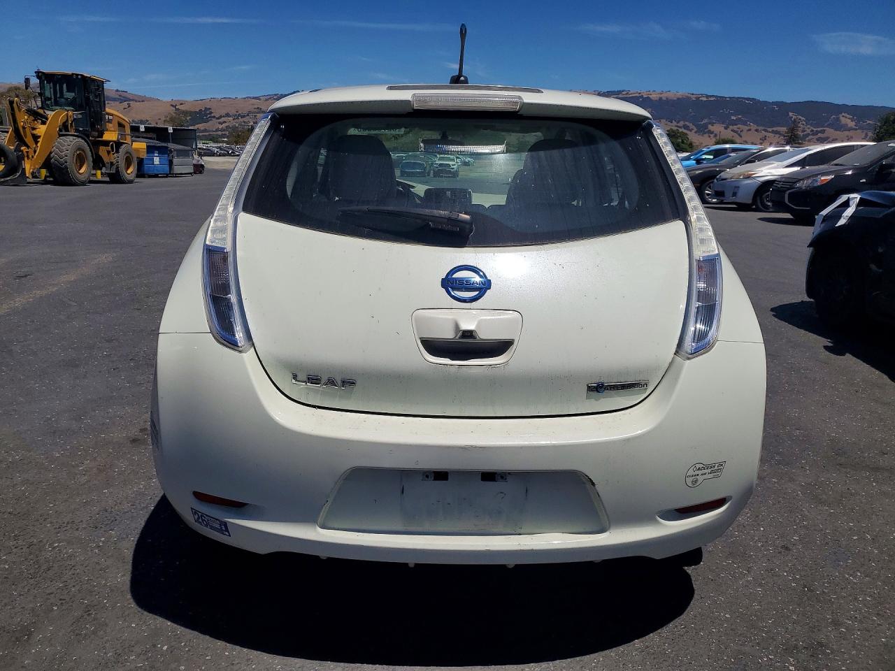 2012 Nissan Leaf Sv White vin: JN1AZ0CP2CT021540