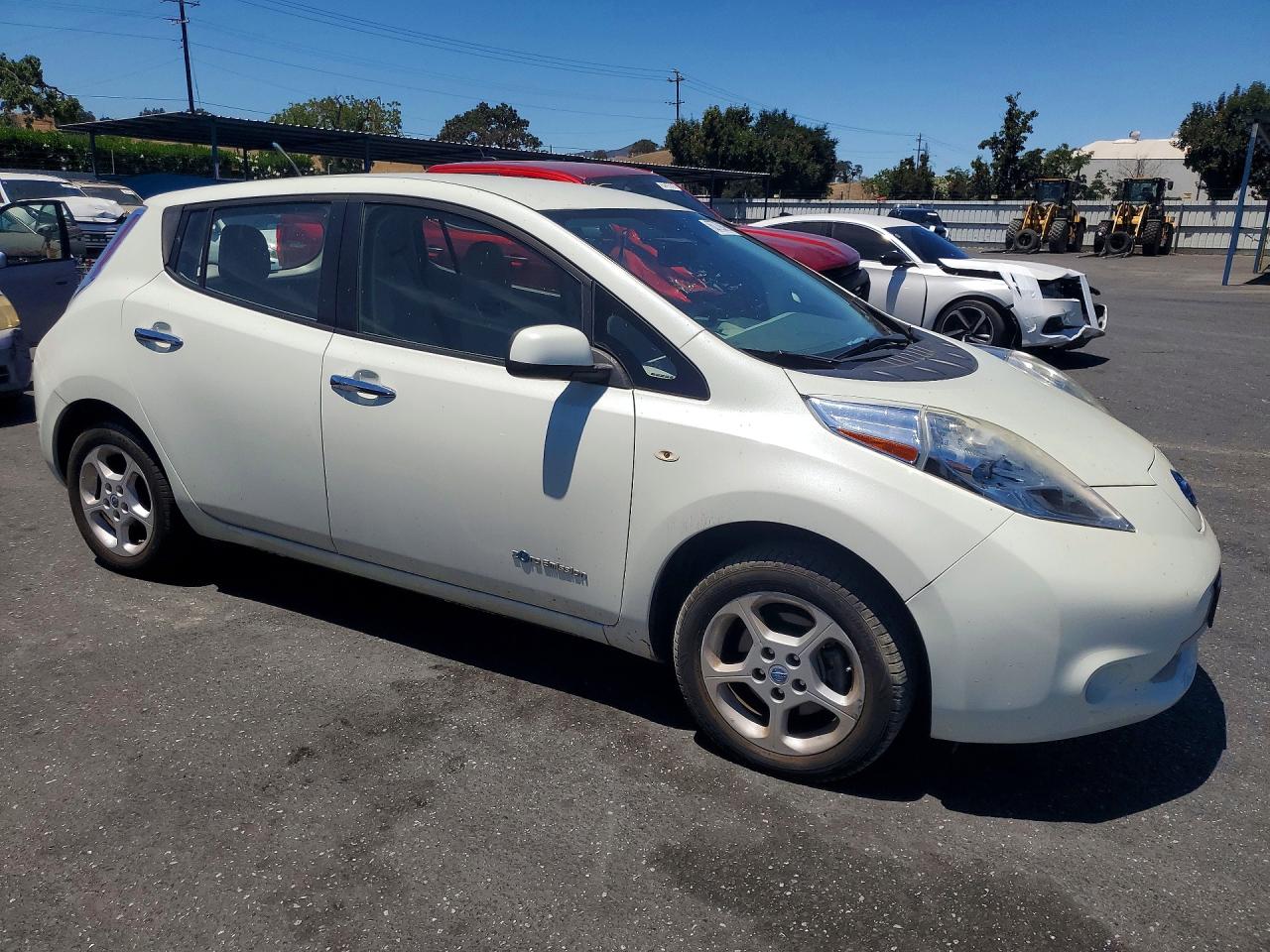 2012 Nissan Leaf Sv White vin: JN1AZ0CP2CT021540