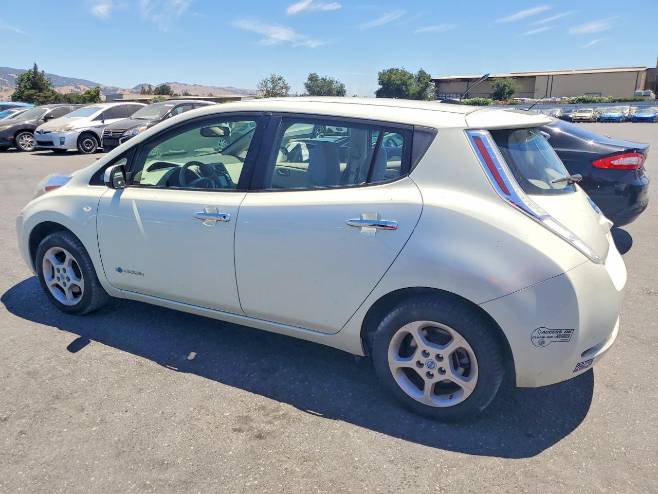 2012 Nissan Leaf Sv White vin: JN1AZ0CP2CT021540