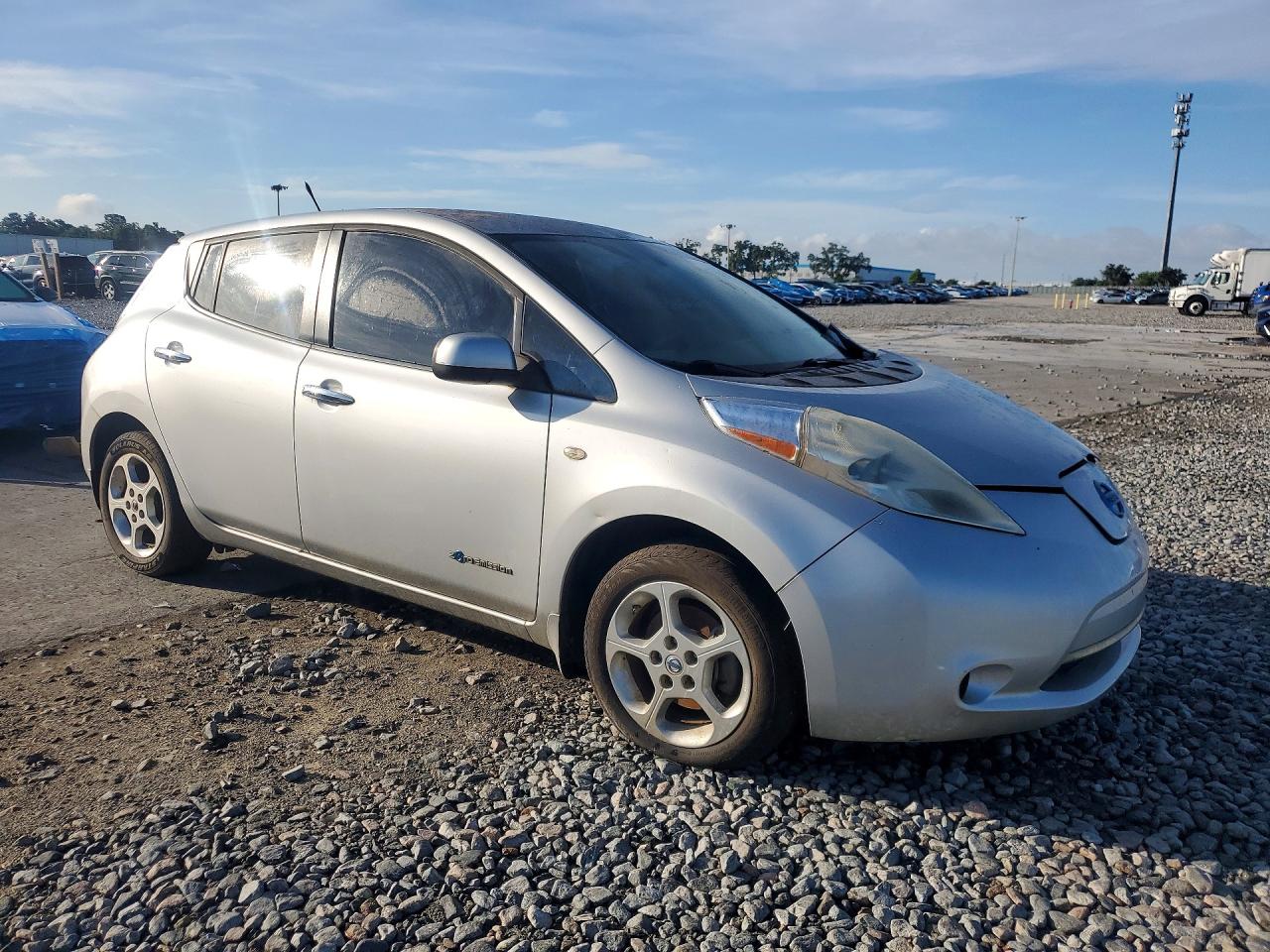 2012 Nissan Leaf Sv Silver vin: JN1AZ0CP2CT023904