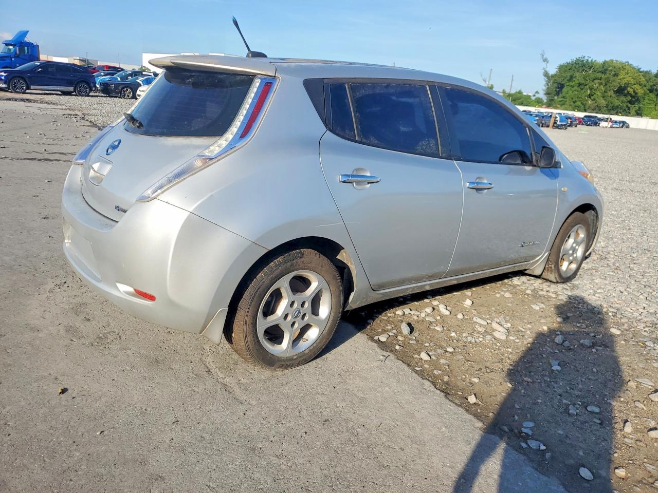 2012 Nissan Leaf Sv Silver vin: JN1AZ0CP2CT023904