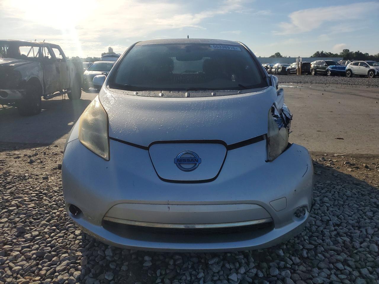 2012 Nissan Leaf Sv Silver vin: JN1AZ0CP2CT023904