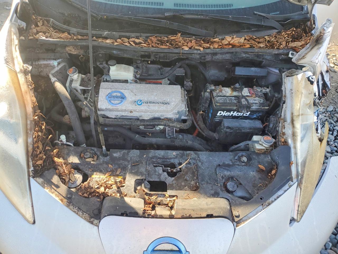 2012 Nissan Leaf Sv Silver vin: JN1AZ0CP2CT023904