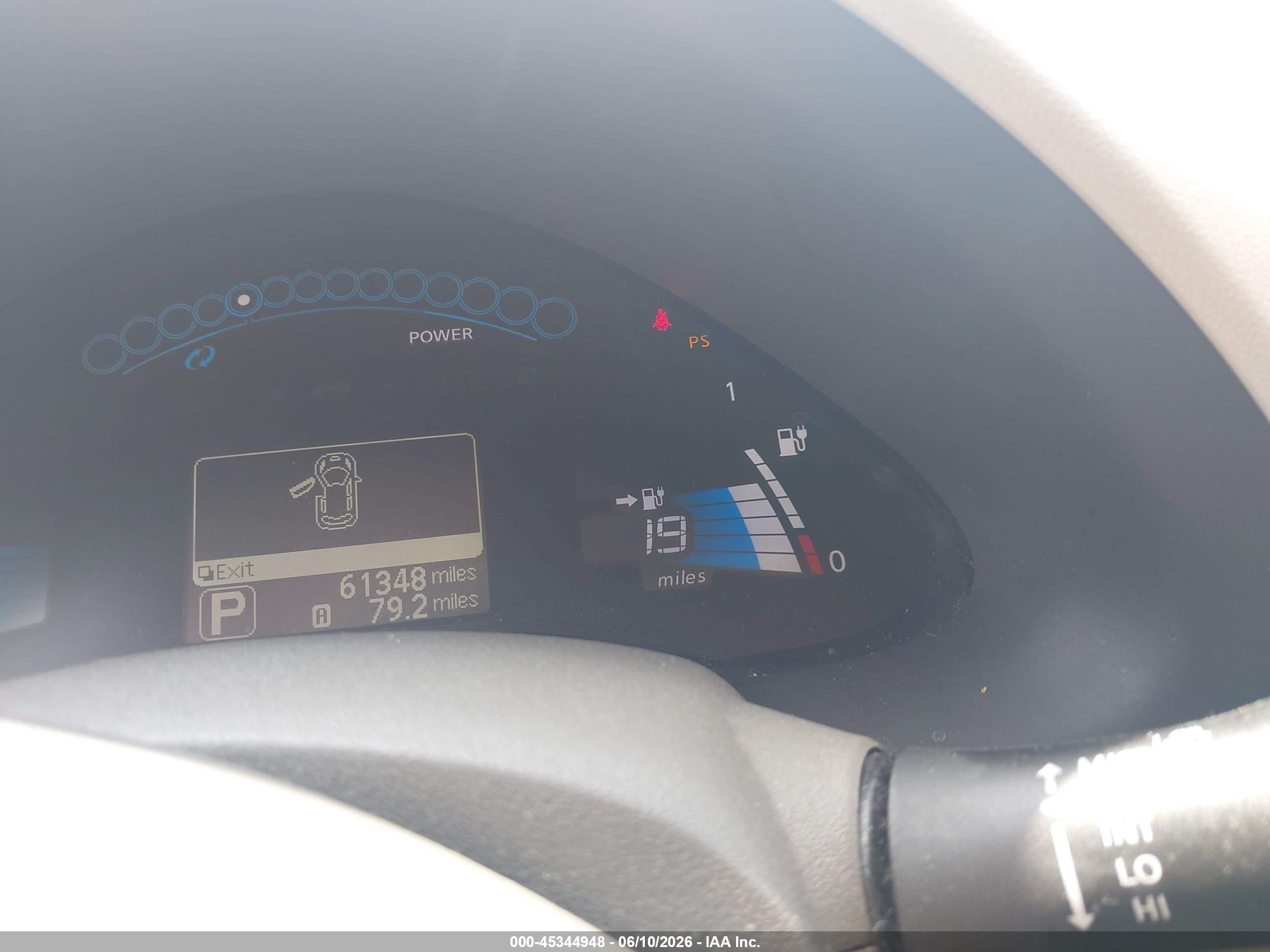 2012 Nissan Leaf Sl White vin: JN1AZ0CP2CT025393