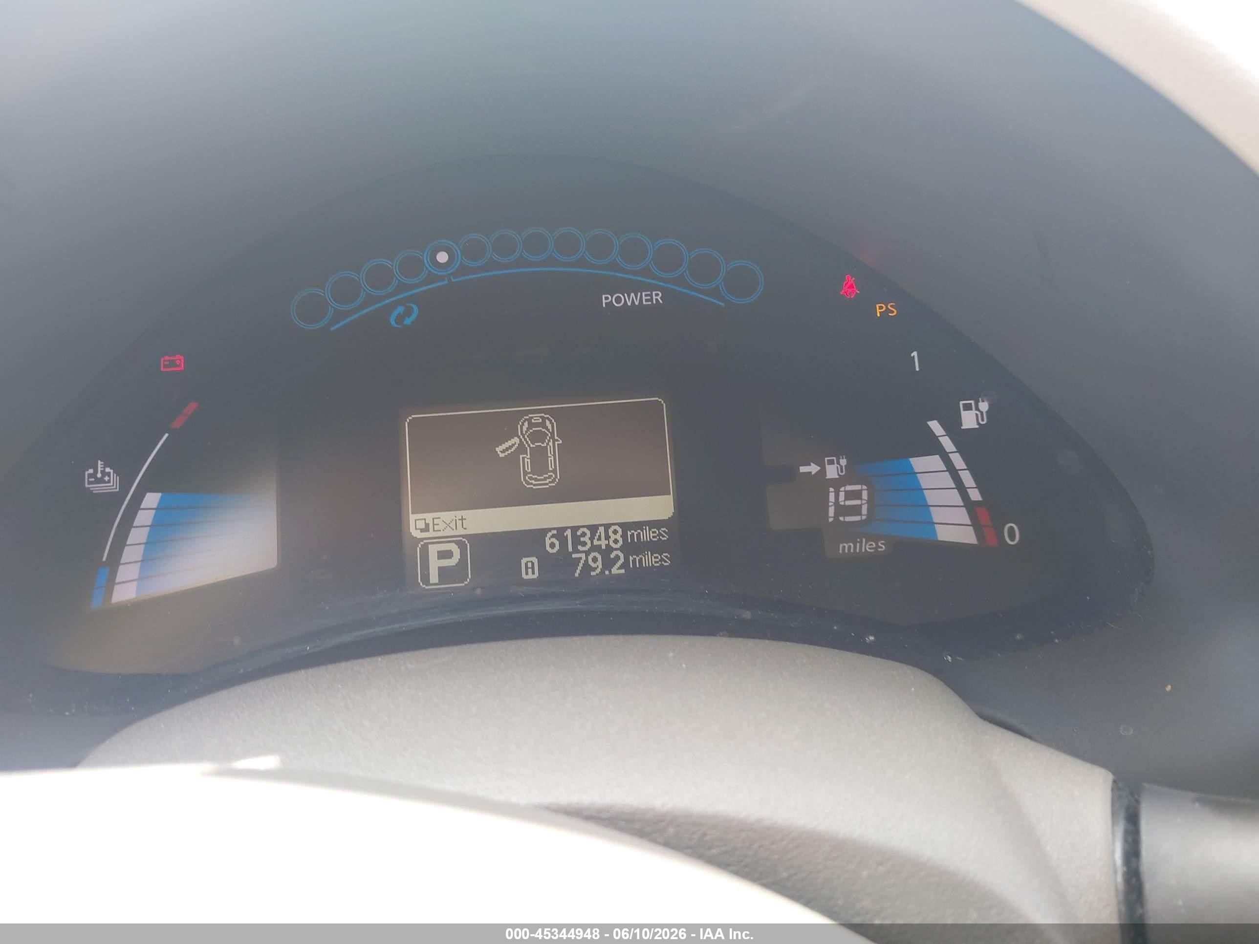 2012 Nissan Leaf Sl White vin: JN1AZ0CP2CT025393