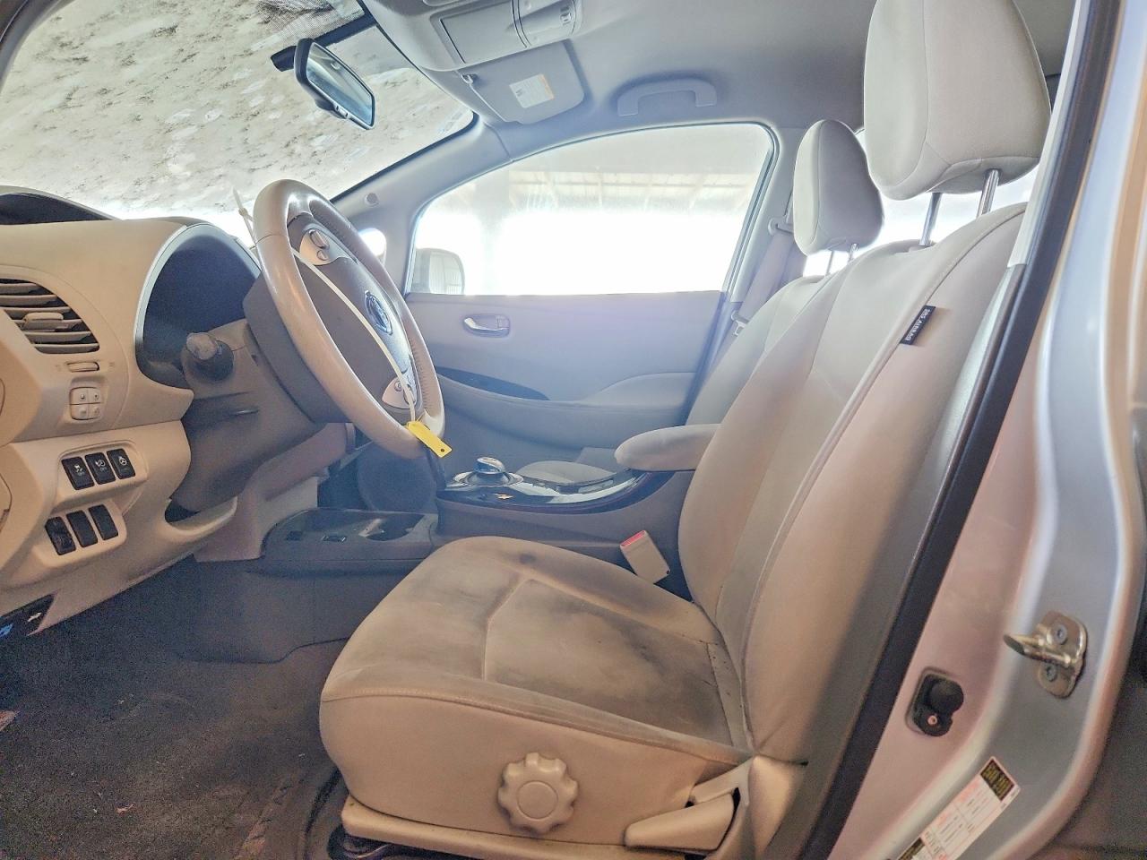 2012 Nissan Leaf Sv Silver vin: JN1AZ0CP3CT024429