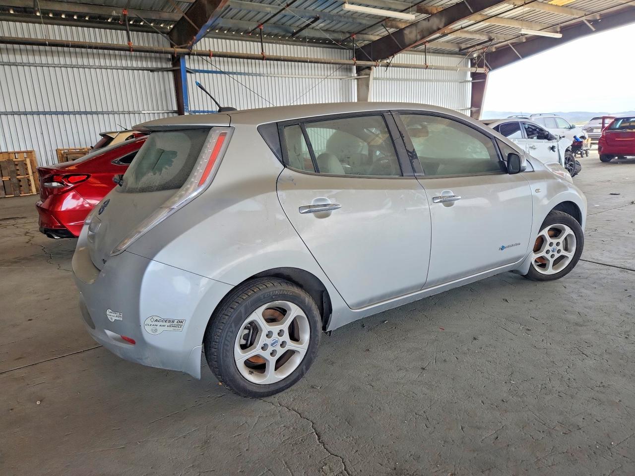 2012 Nissan Leaf Sv Silver vin: JN1AZ0CP3CT024429