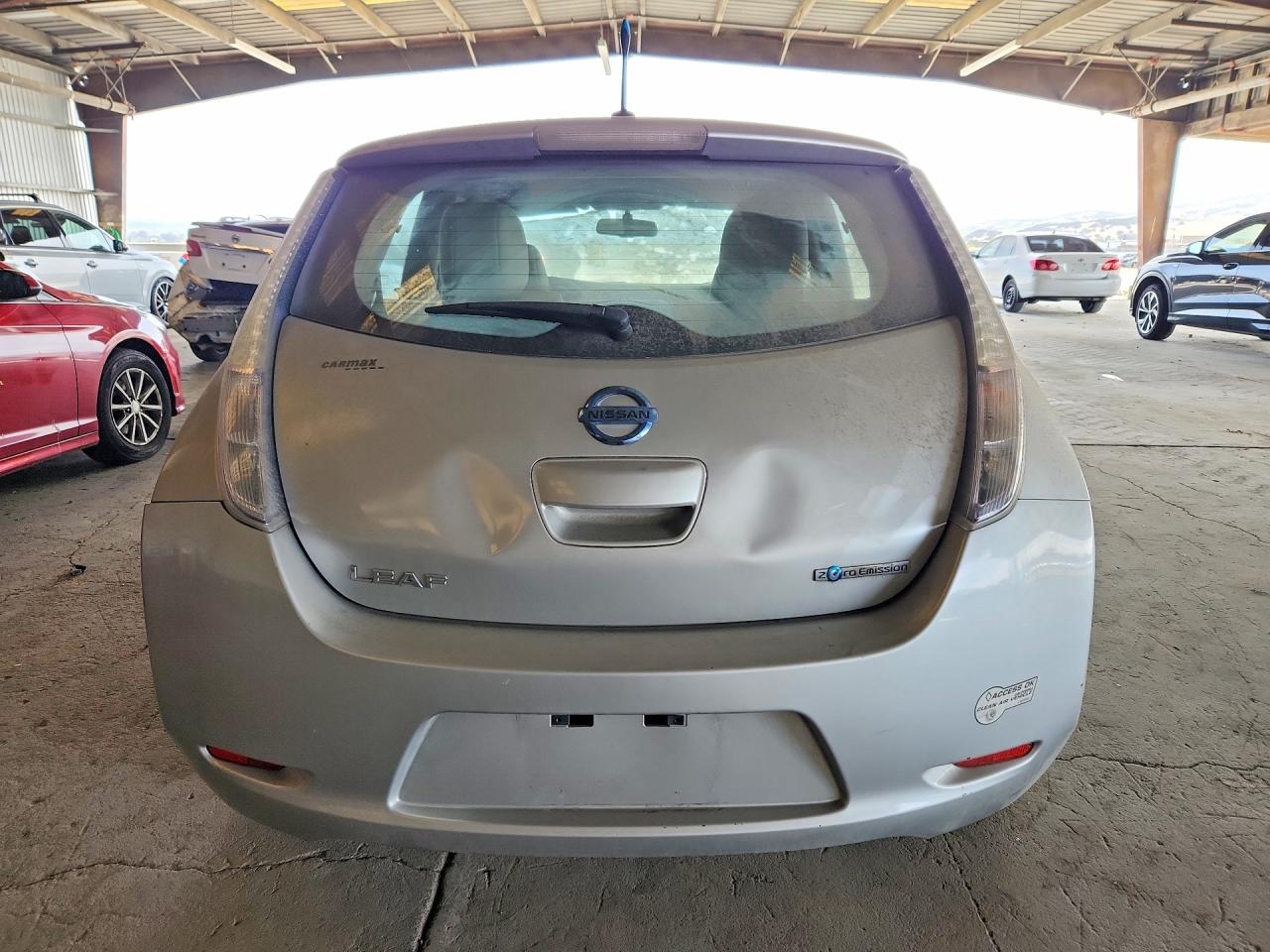2012 Nissan Leaf Sv Silver vin: JN1AZ0CP3CT024429