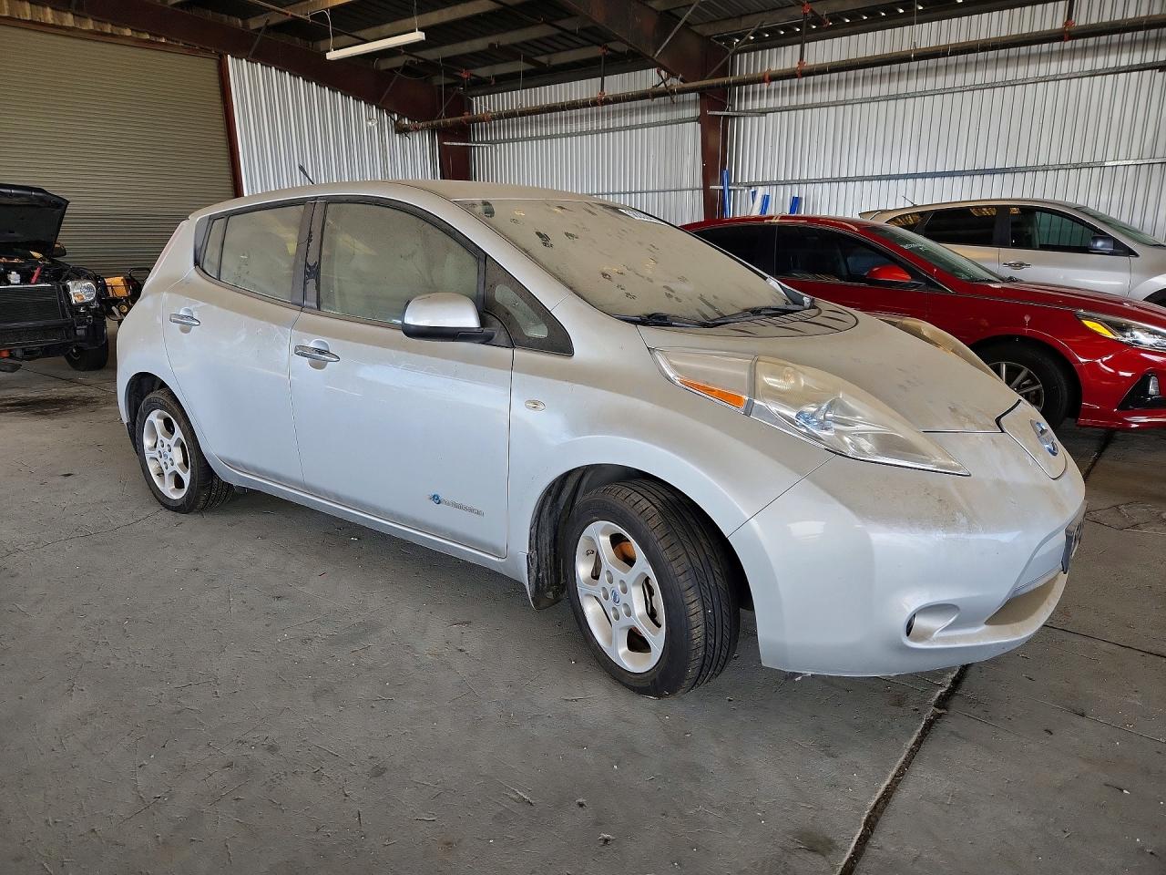 2012 Nissan Leaf Sv Silver vin: JN1AZ0CP3CT024429