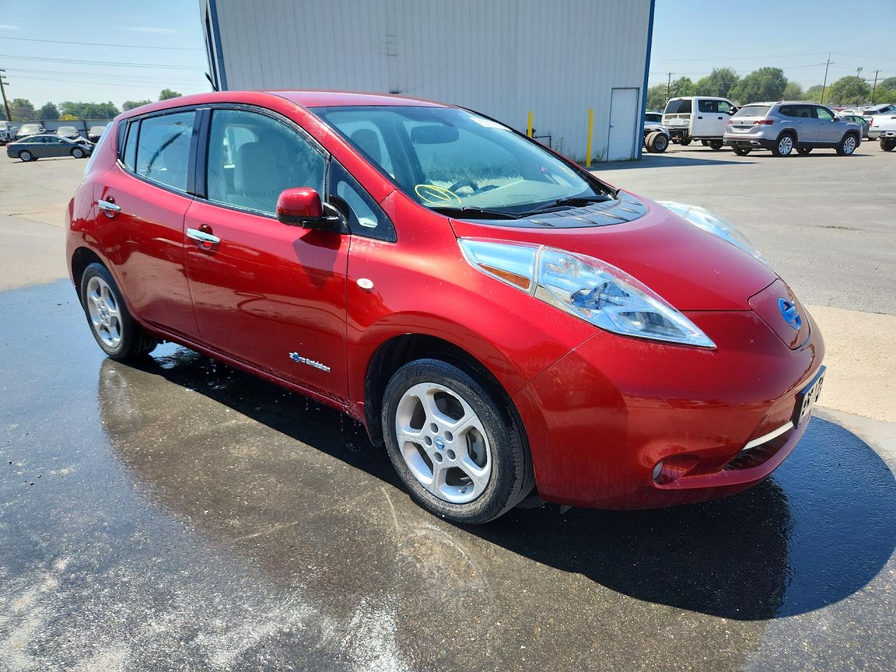 2011 Nissan Leaf Sv Red vin: JN1AZ0CP4BT002535