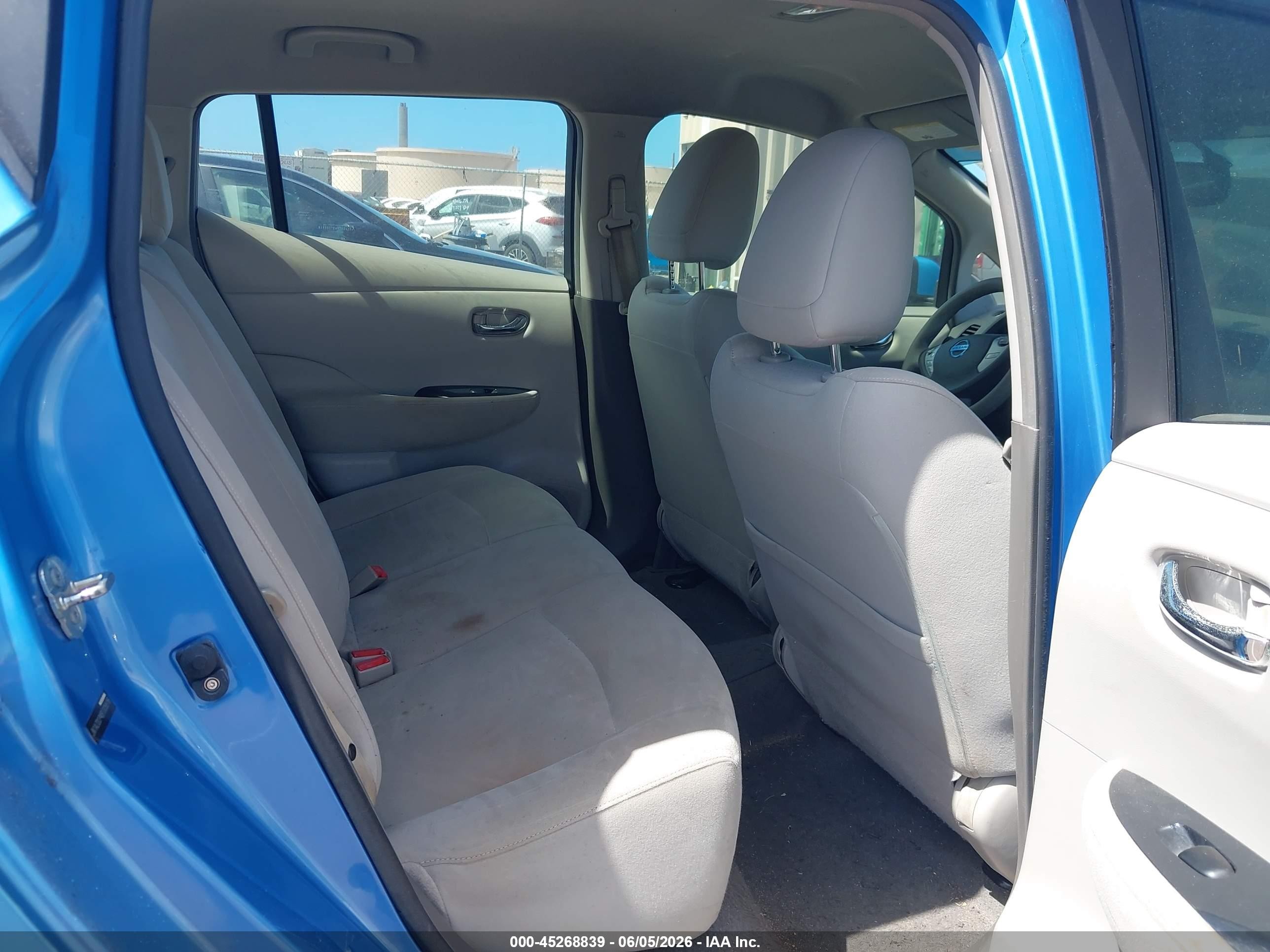 2011 Nissan Leaf Sl Blue vin: JN1AZ0CP4BT005516