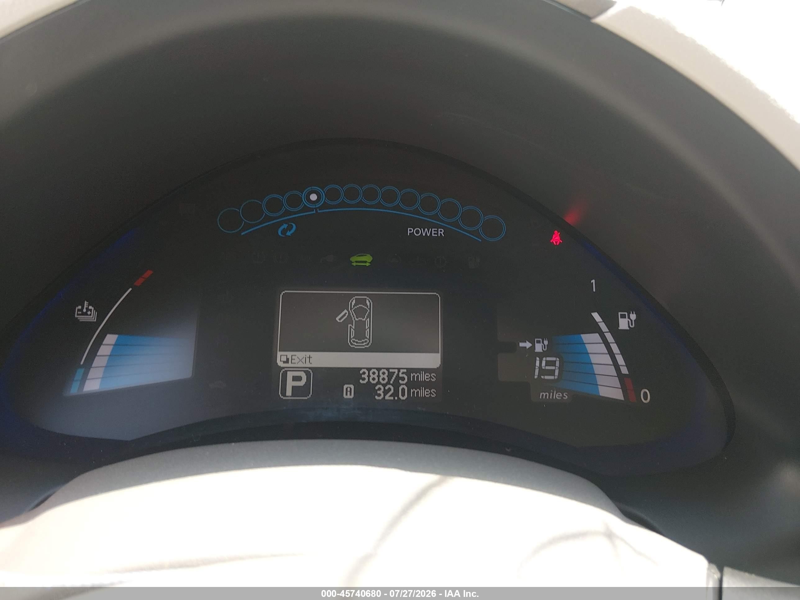 2011 Nissan Leaf Sl Red vin: JN1AZ0CP4BT006424