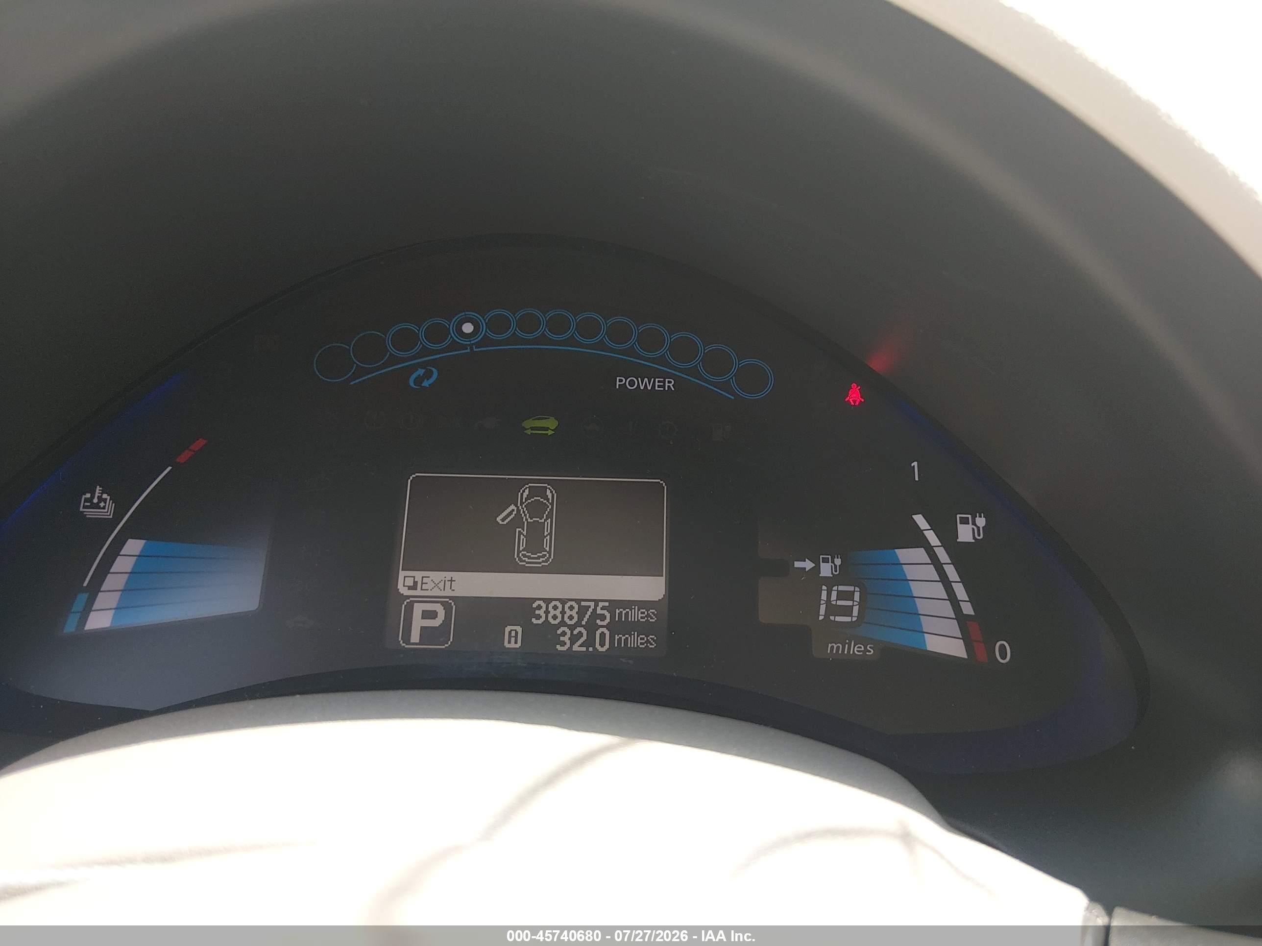 2011 Nissan Leaf Sl Red vin: JN1AZ0CP4BT006424