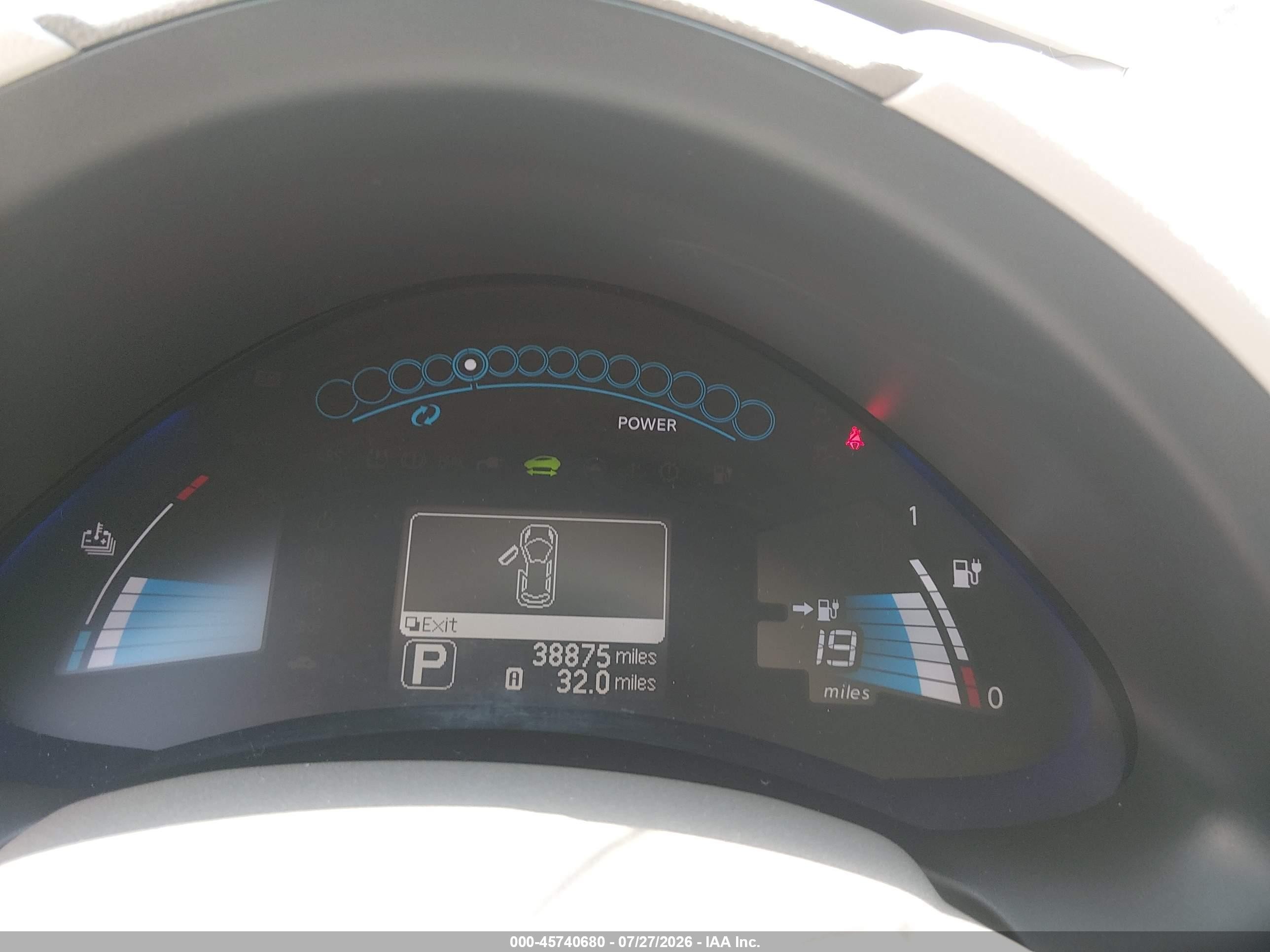 2011 Nissan Leaf Sl Red vin: JN1AZ0CP4BT006424