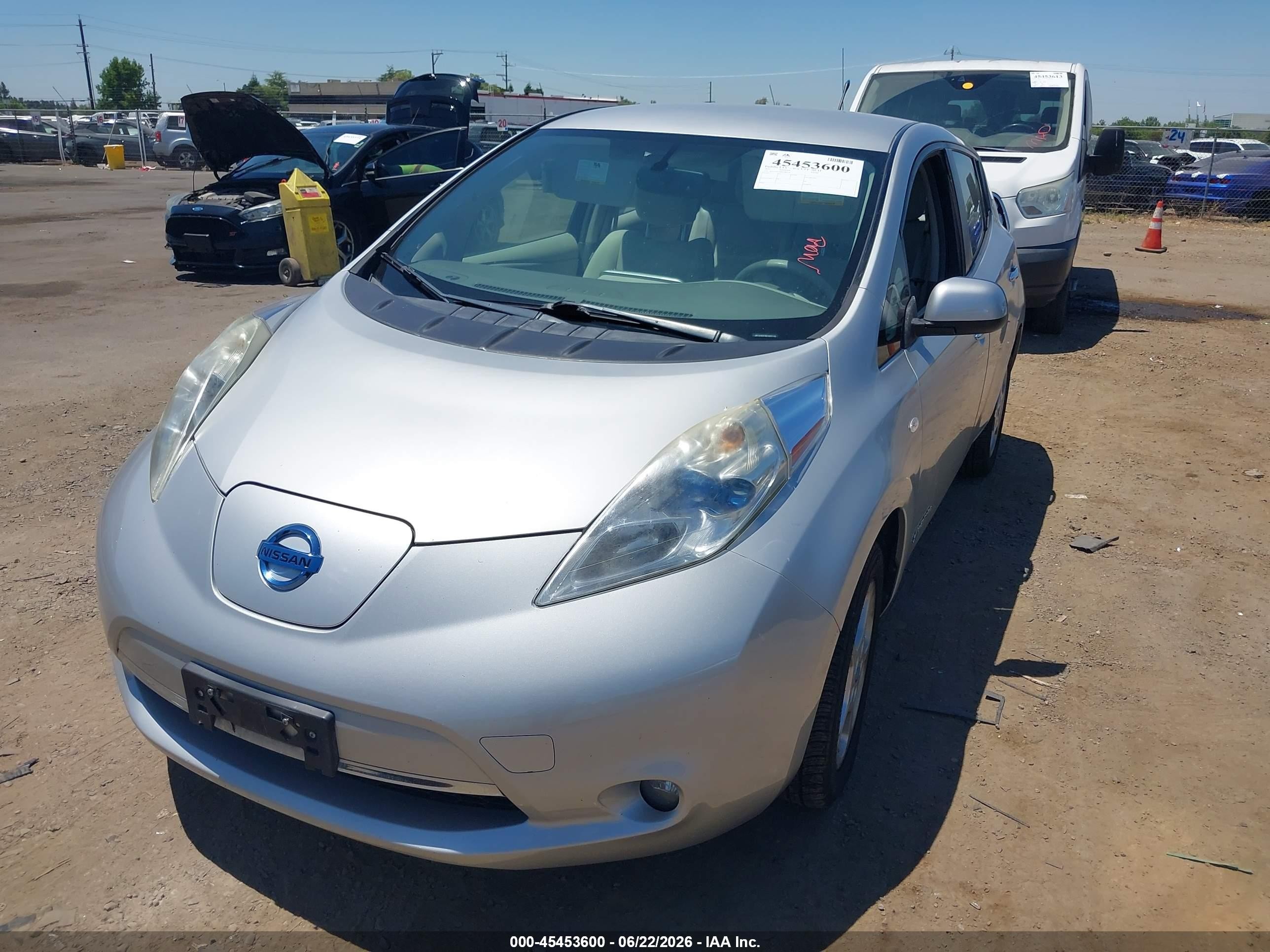 2011 Nissan Leaf Sl Silver vin: JN1AZ0CP4BT009145