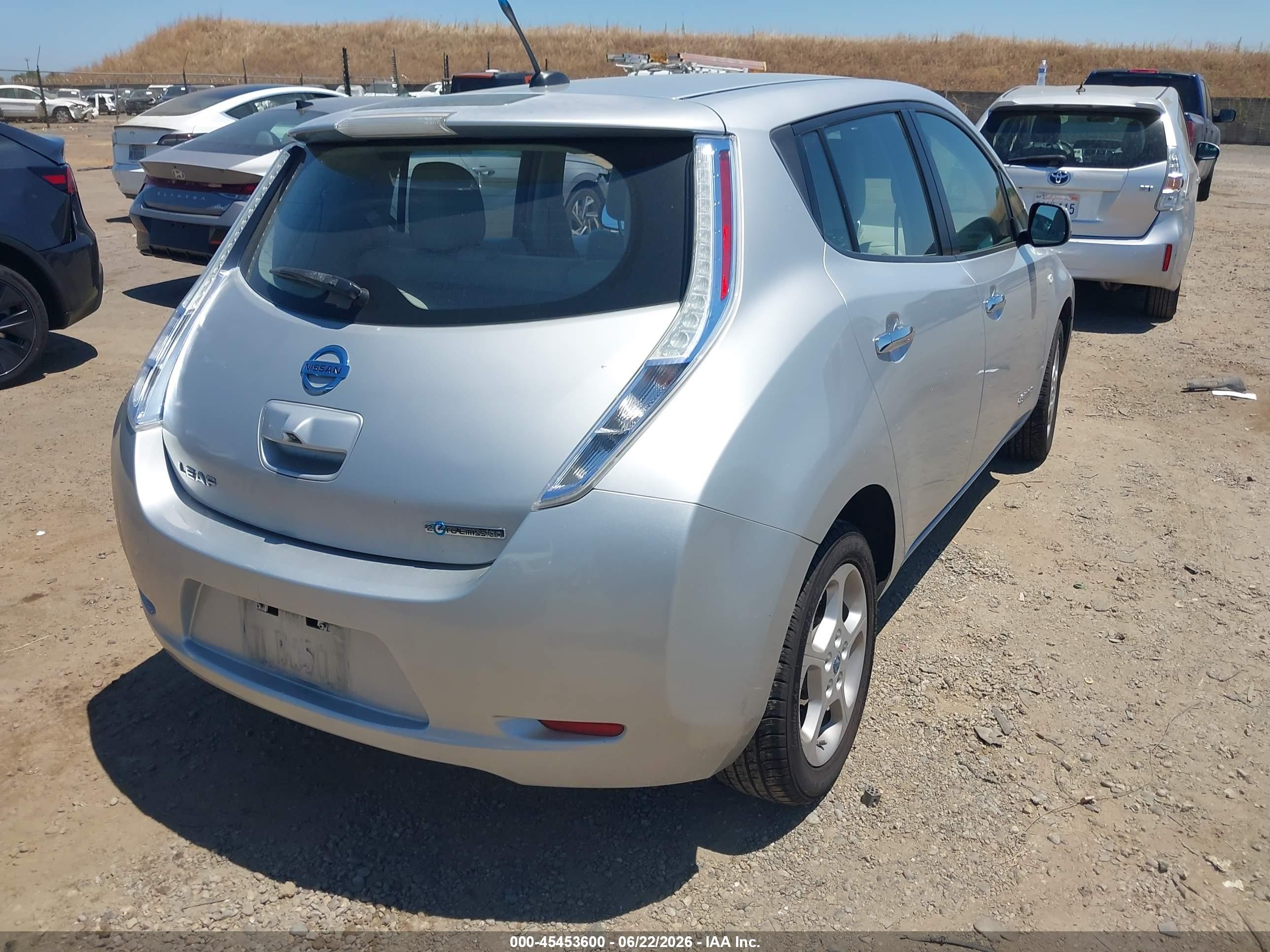 2011 Nissan Leaf Sl Silver vin: JN1AZ0CP4BT009145