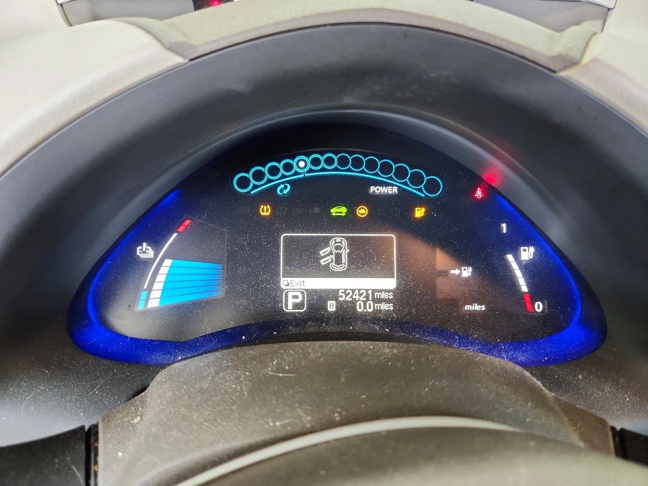 2012 Nissan Leaf Sv Silver vin: JN1AZ0CP4CT017005