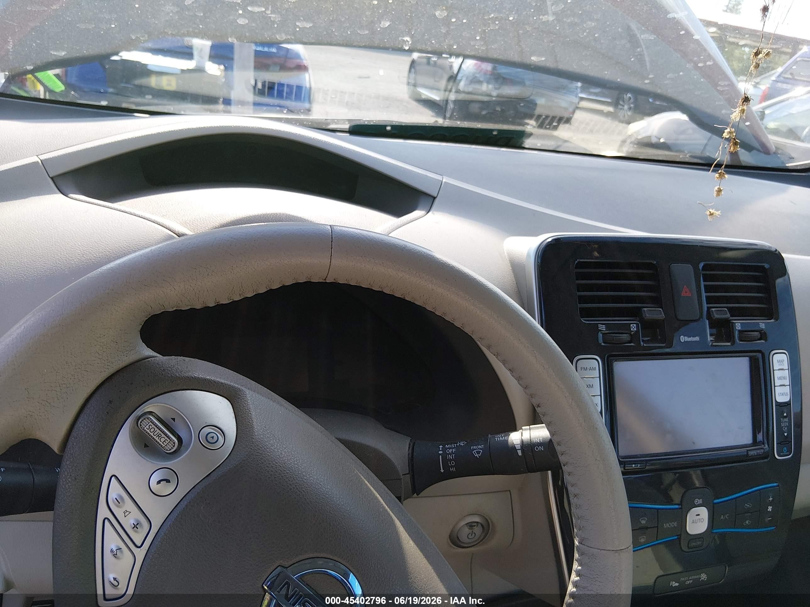 2012 Nissan Leaf Sl Burgundy vin: JN1AZ0CP4CT022527