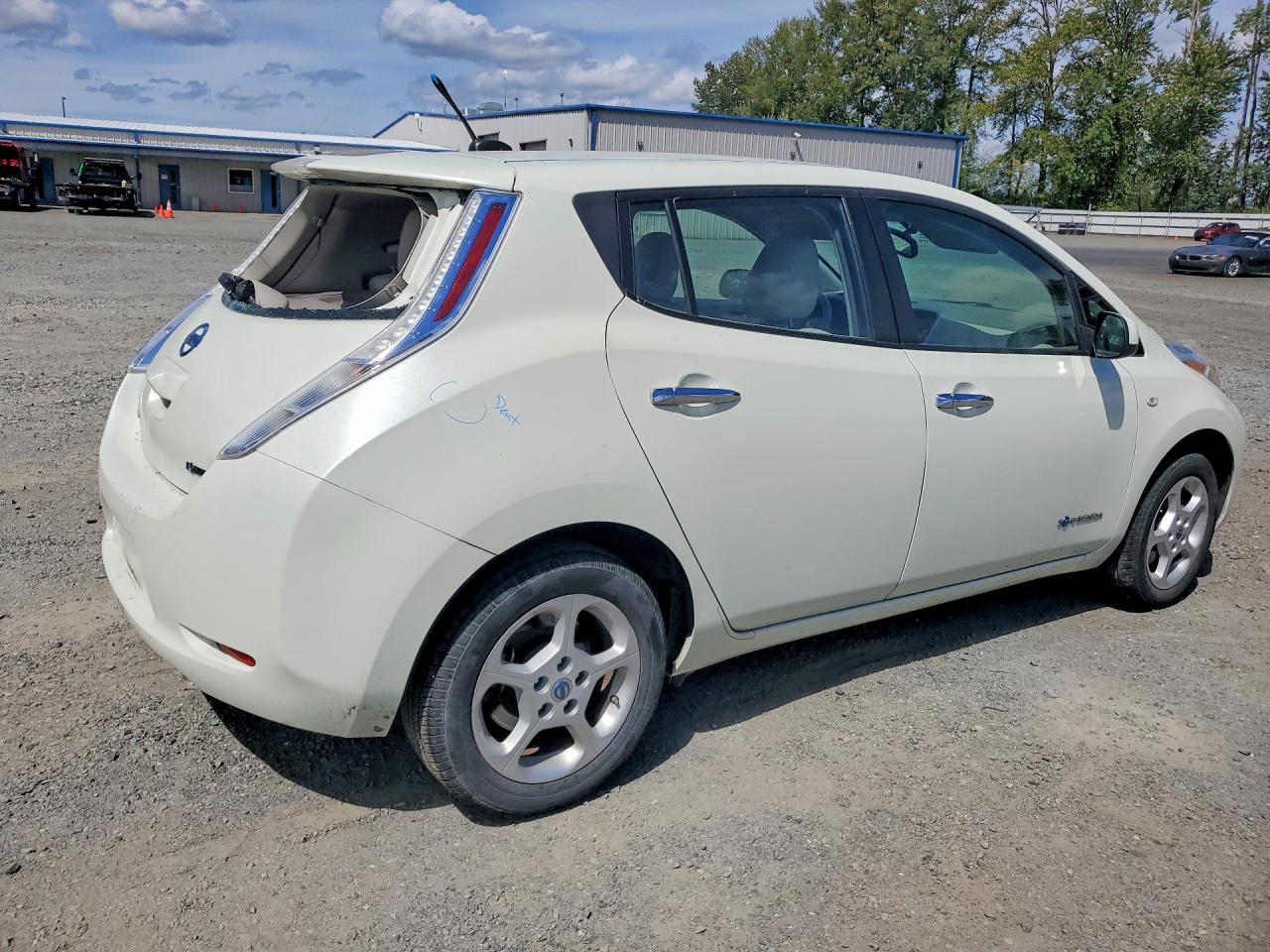 2011 Nissan Leaf Sv White vin: JN1AZ0CP5BT000485
