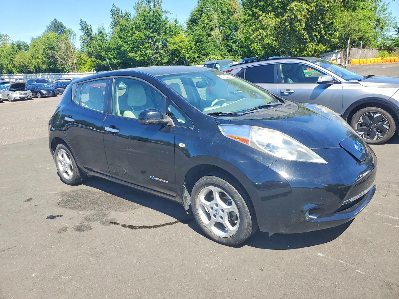 2011 Nissan Leaf Sv Black vin: JN1AZ0CP5BT000616