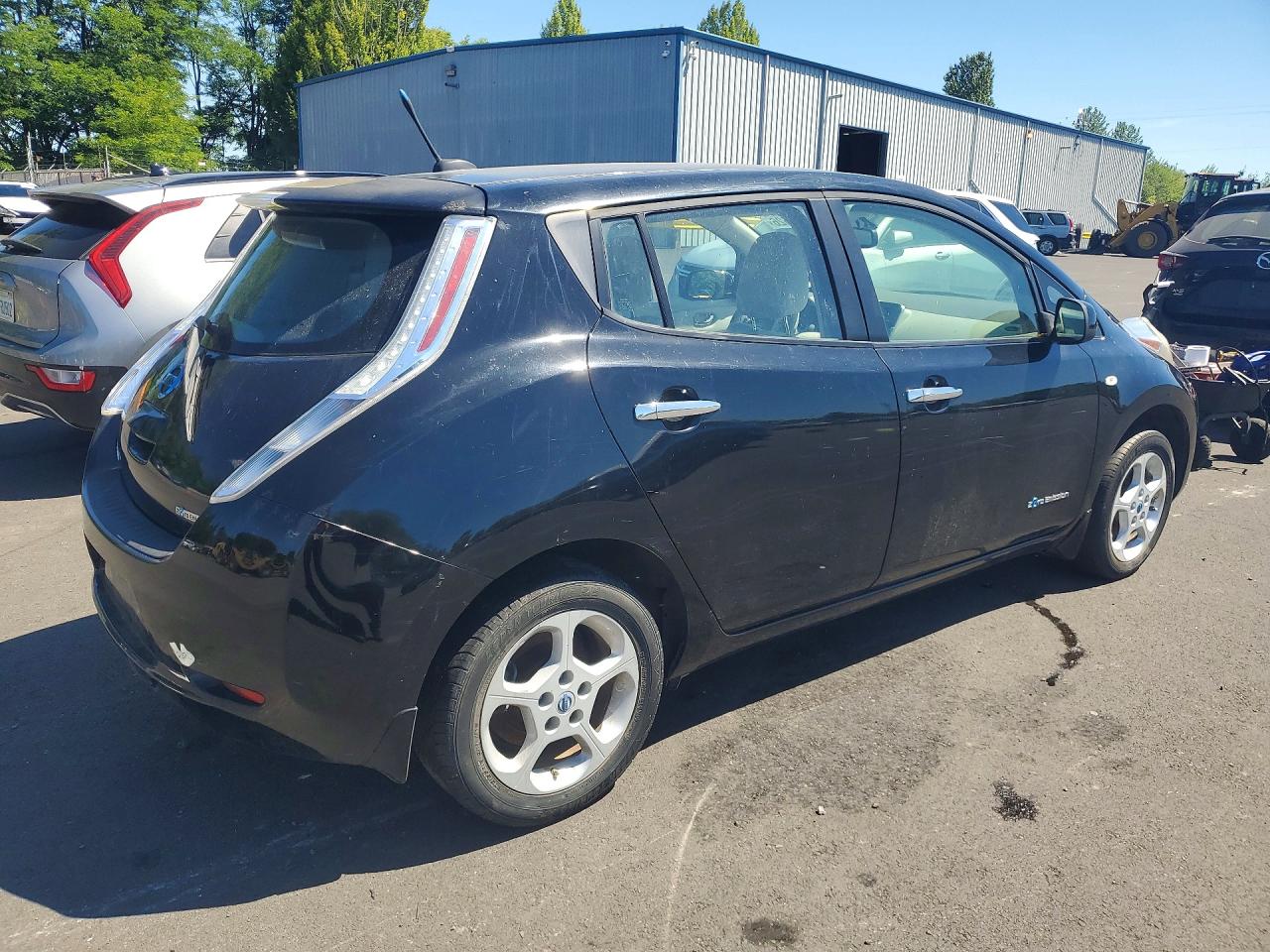 2011 Nissan Leaf Sv Black vin: JN1AZ0CP5BT000616