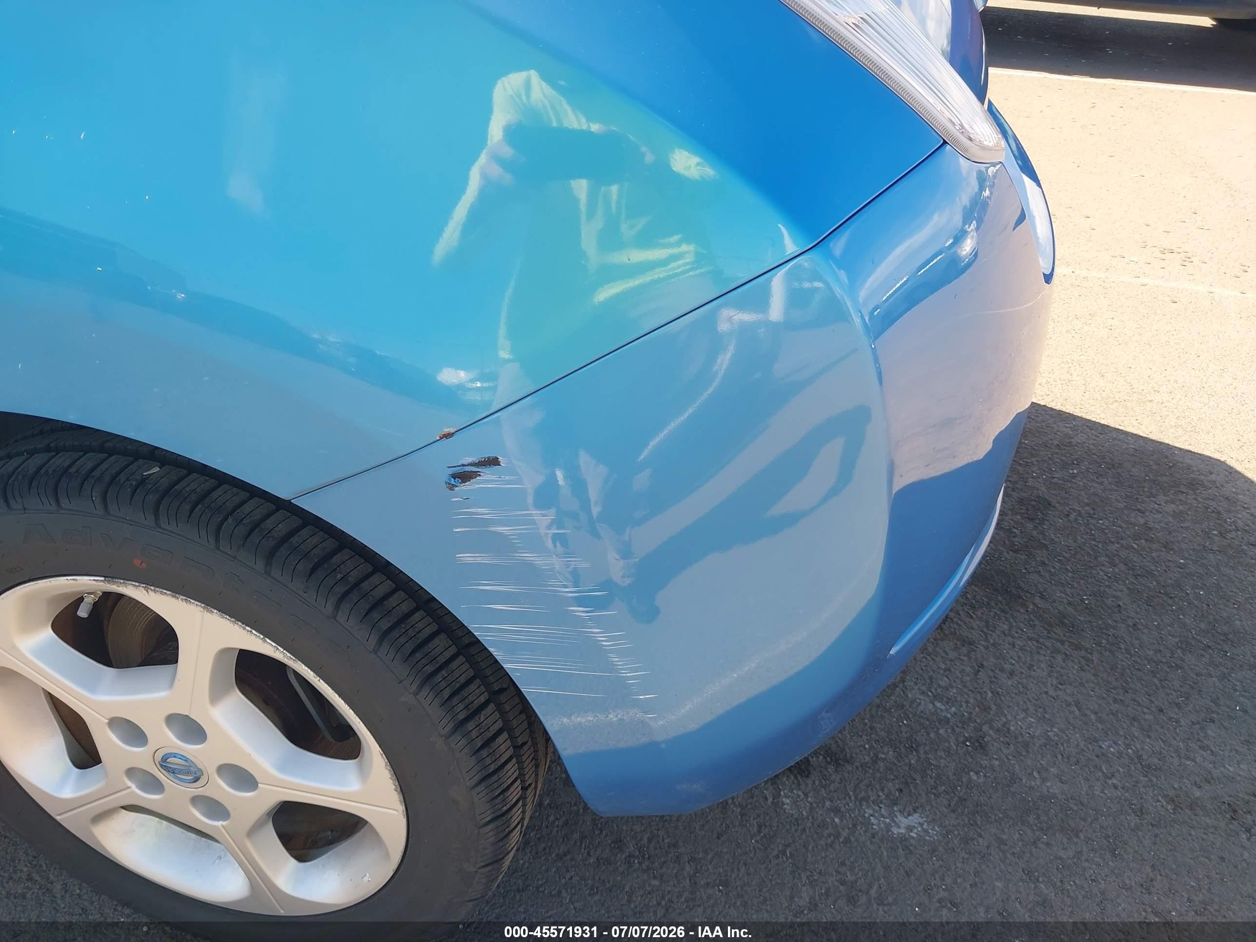 2011 Nissan Leaf Sl Синий vin: JN1AZ0CP5BT005587