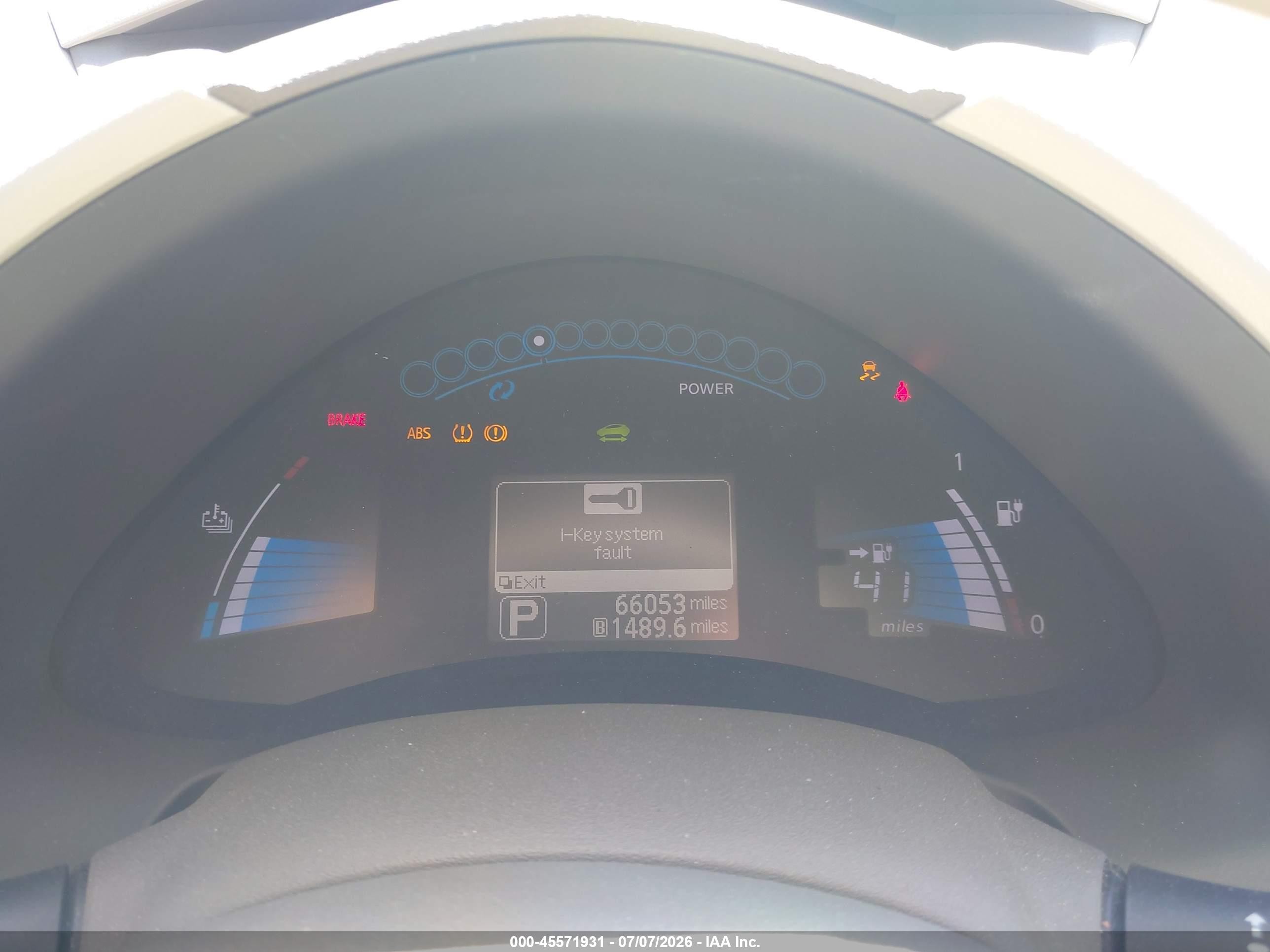 2011 Nissan Leaf Sl Синий vin: JN1AZ0CP5BT005587