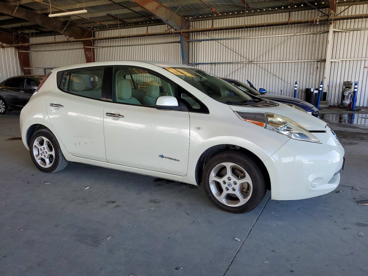 2012 Nissan Leaf Sv White vin: JN1AZ0CP5CT016199