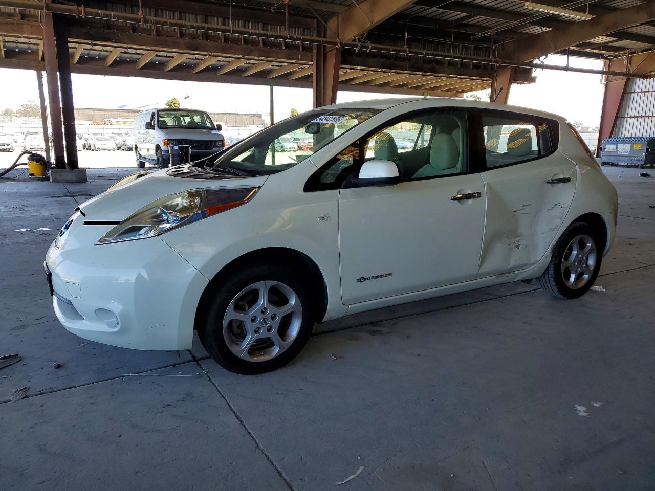 2012 Nissan Leaf Sv White vin: JN1AZ0CP5CT016199