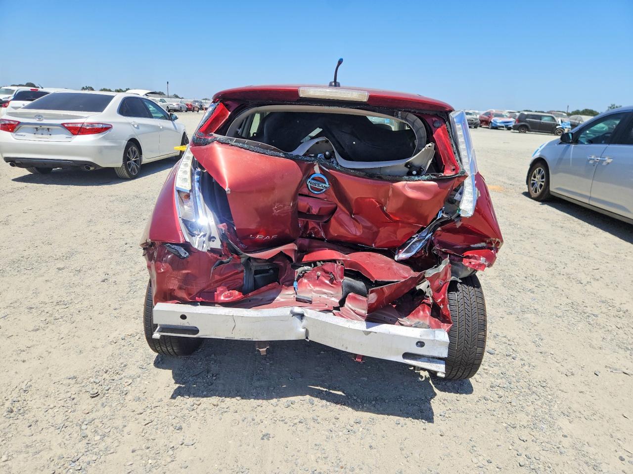 2012 Nissan Leaf Sv Burgundy vin: JN1AZ0CP5CT016817