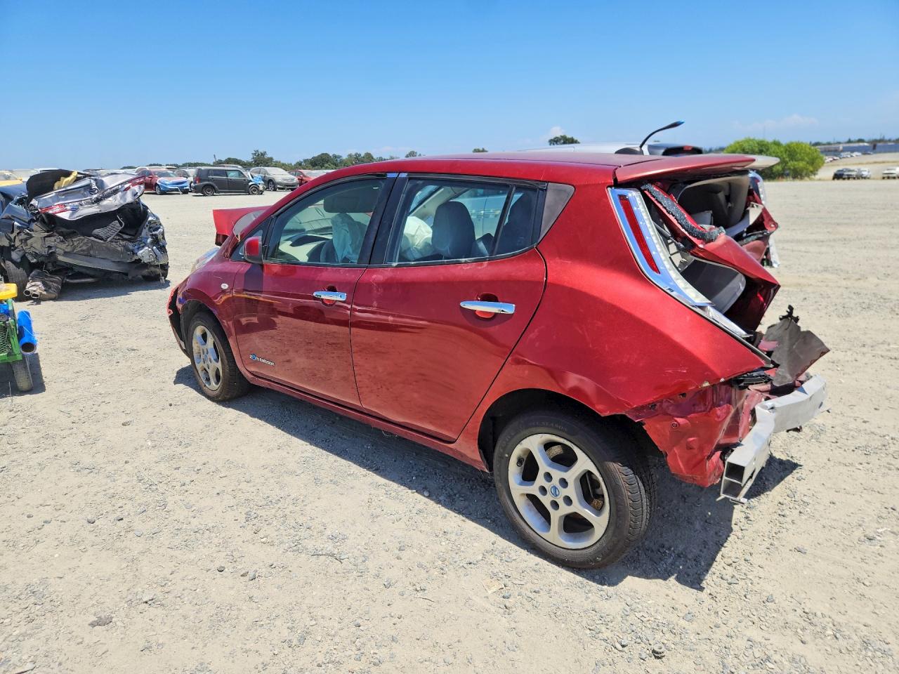 2012 Nissan Leaf Sv Burgundy vin: JN1AZ0CP5CT016817