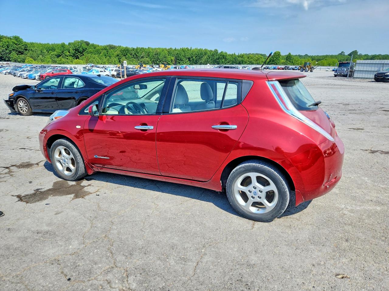 2012 Nissan Leaf Sv Red vin: JN1AZ0CP5CT023489