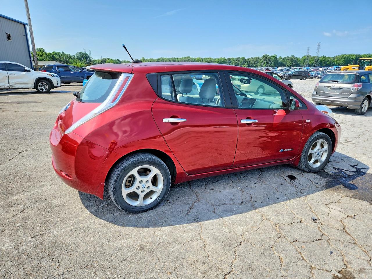 2012 Nissan Leaf Sv Red vin: JN1AZ0CP5CT023489