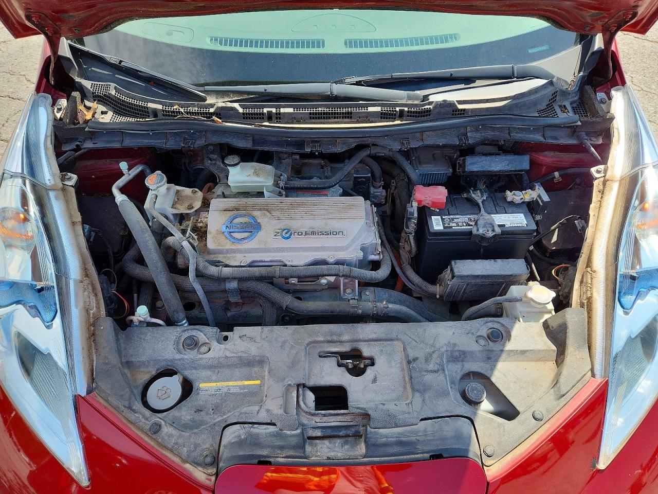 2012 Nissan Leaf Sv Red vin: JN1AZ0CP5CT023489
