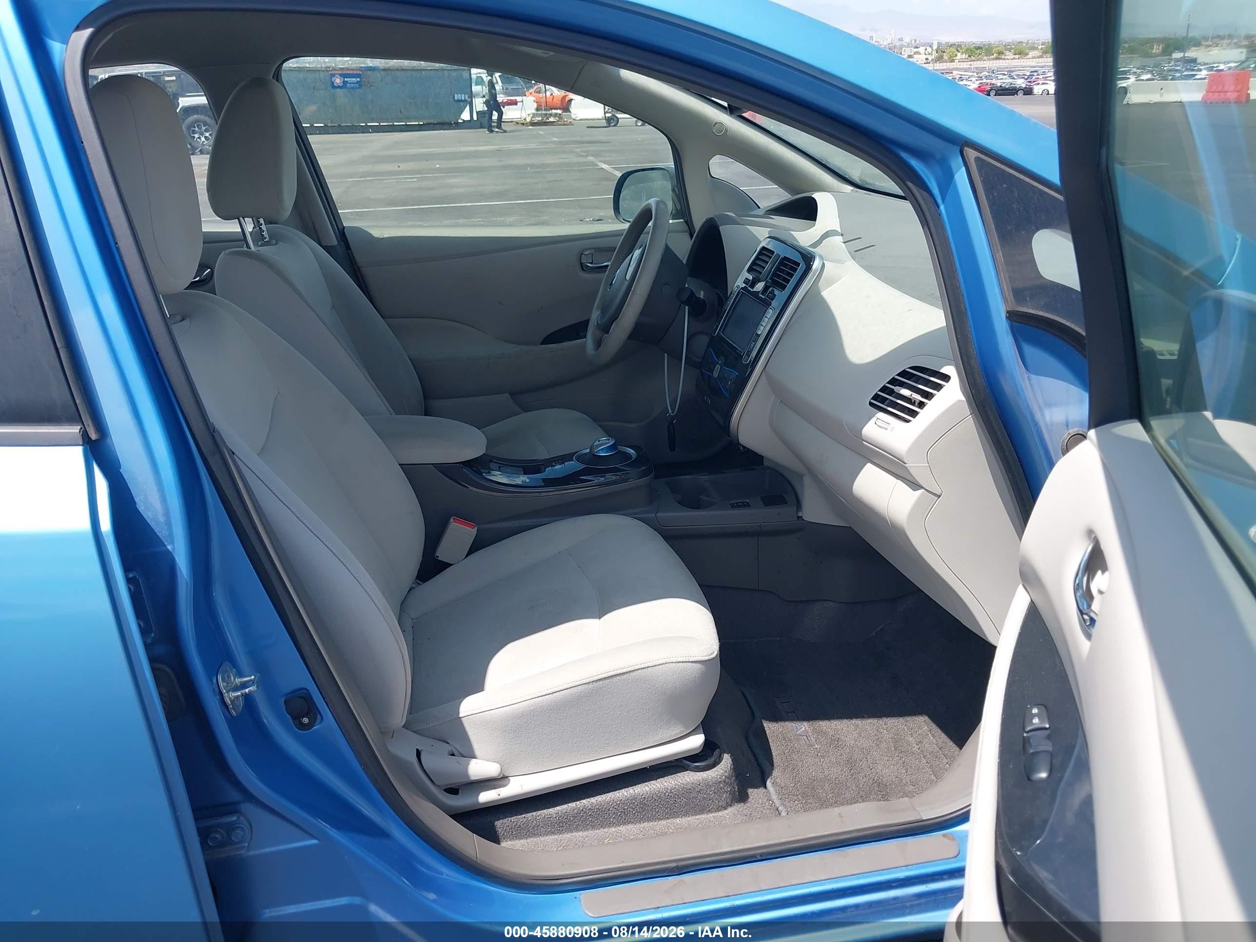 2012 Nissan Leaf Sl Light Blue vin: JN1AZ0CP5CT026814