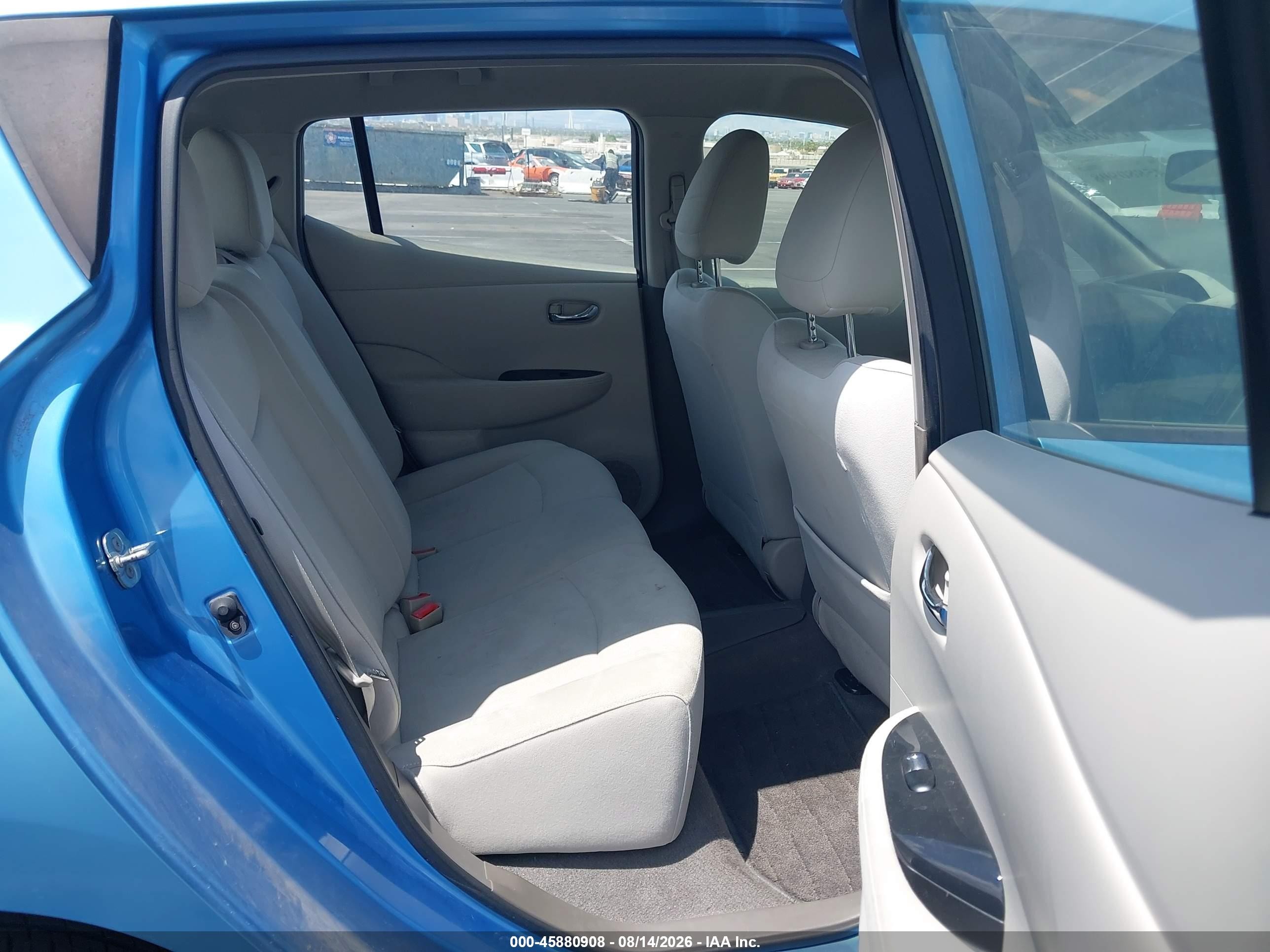 2012 Nissan Leaf Sl Light Blue vin: JN1AZ0CP5CT026814