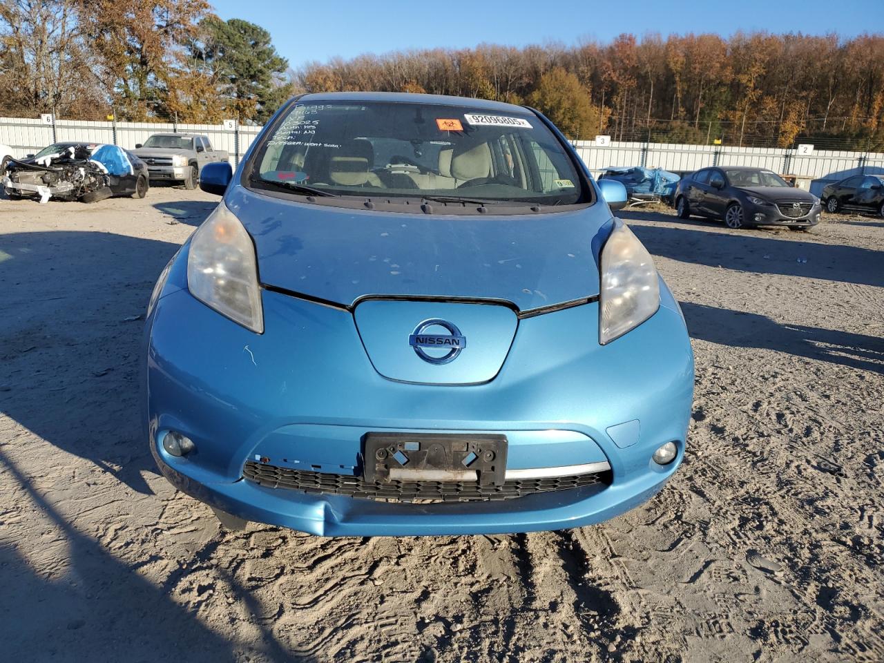 2011 Nissan Leaf Sv Синий vin: JN1AZ0CP6BT000768