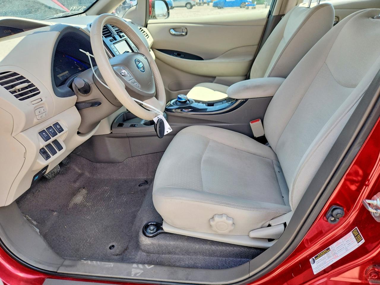 2012 Nissan Leaf Sv Burgundy vin: JN1AZ0CP6CT018480